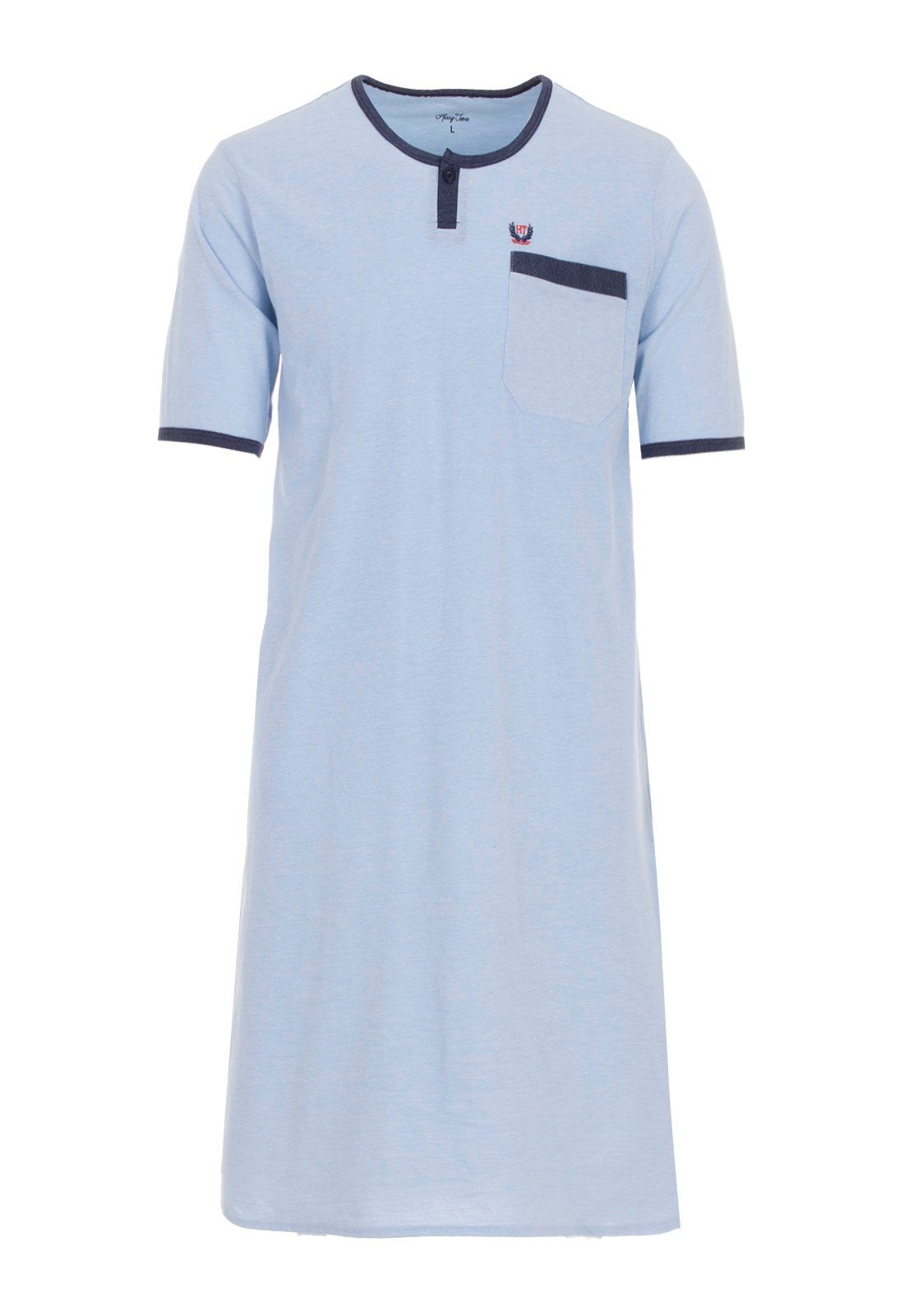 Henry Terre Nachthemd Nachthemd Kurzarm - Uni günstig online kaufen