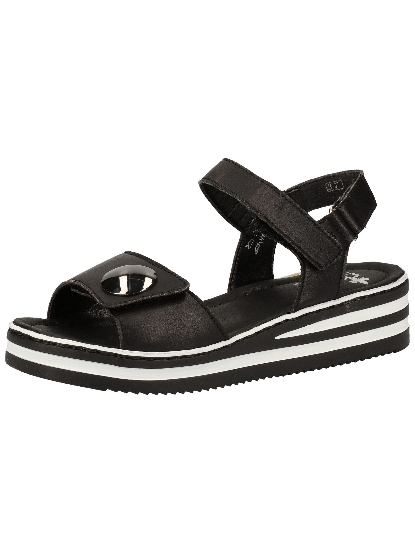 Rieker Sandalen Lederimitat . Keilsandalette