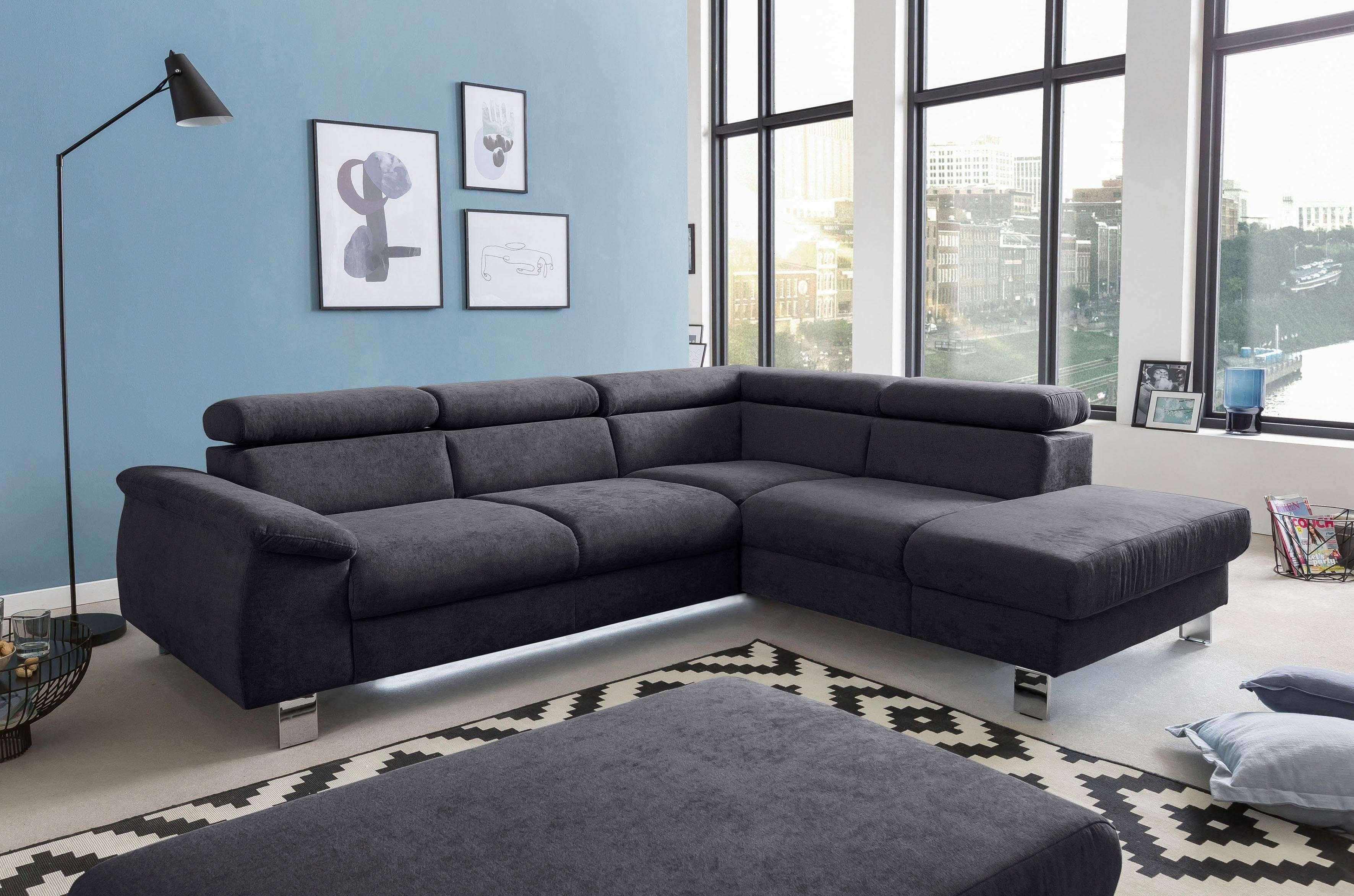 COTTA Polstergarnitur Komaris L-Form, (Set), Set bestehend aus: Ecksofa mit günstig online kaufen