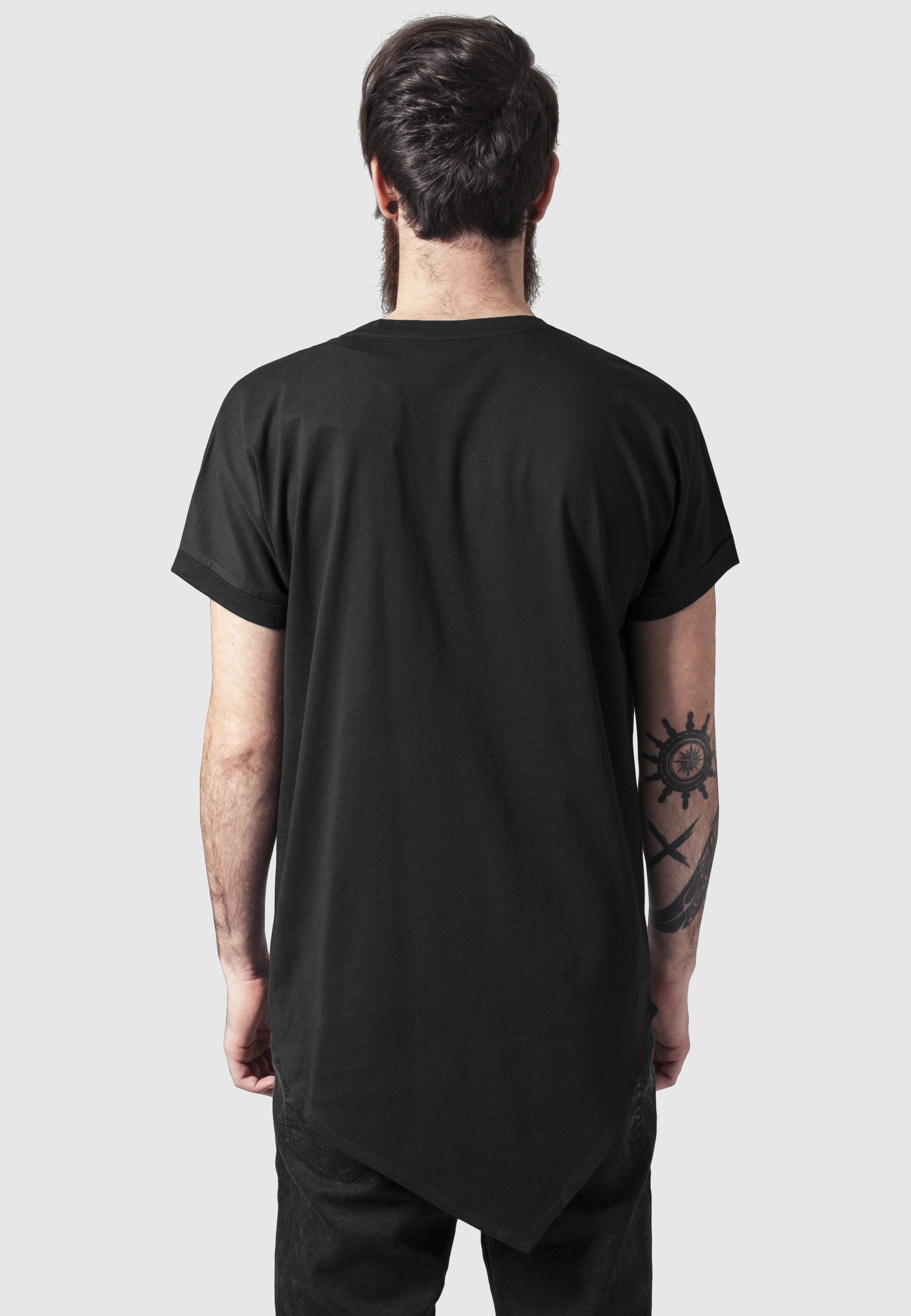 URBAN CLASSICS Longshirt Urban Classics Herren Asymetric Long Tee (1-tlg)