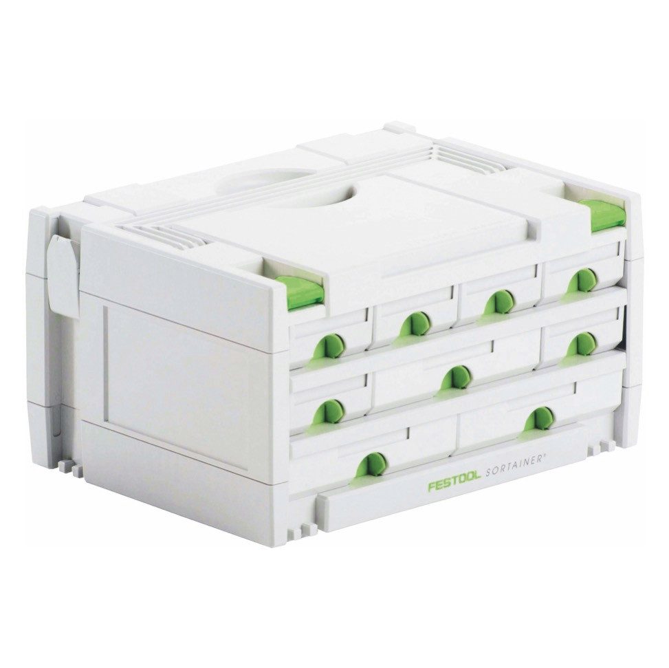 FESTOOL Werkzeugkoffer SORTAINER SYS 3-SORT/9 Systainer Werkzeugkoffer Organizer (491985)