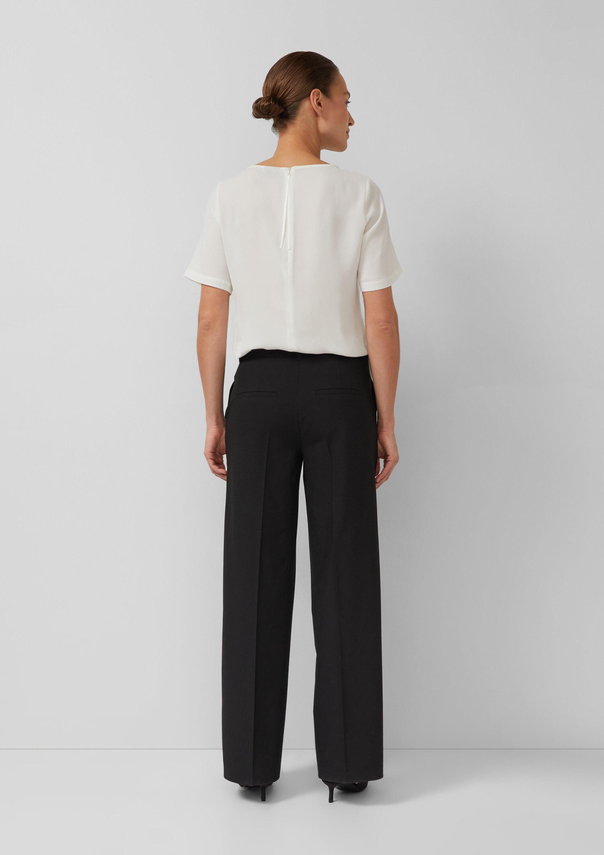 s.Oliver Chinos Hose Elegante Business-Hose aus Viskosemix