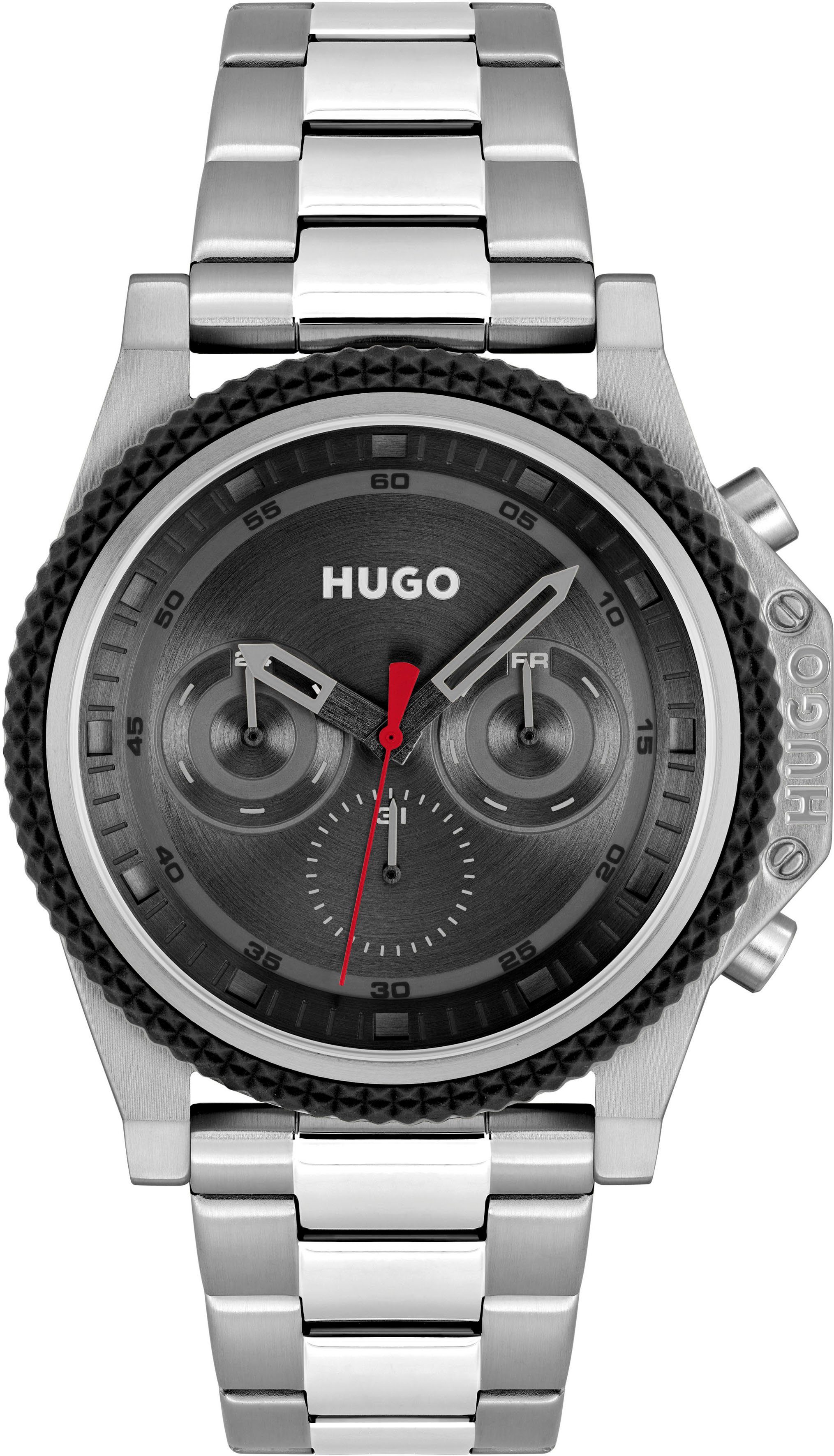 HUGO Multifunktionsuhr #BRAVE 1530347, Quarzuhr, Armbanduhr, günstig online kaufen