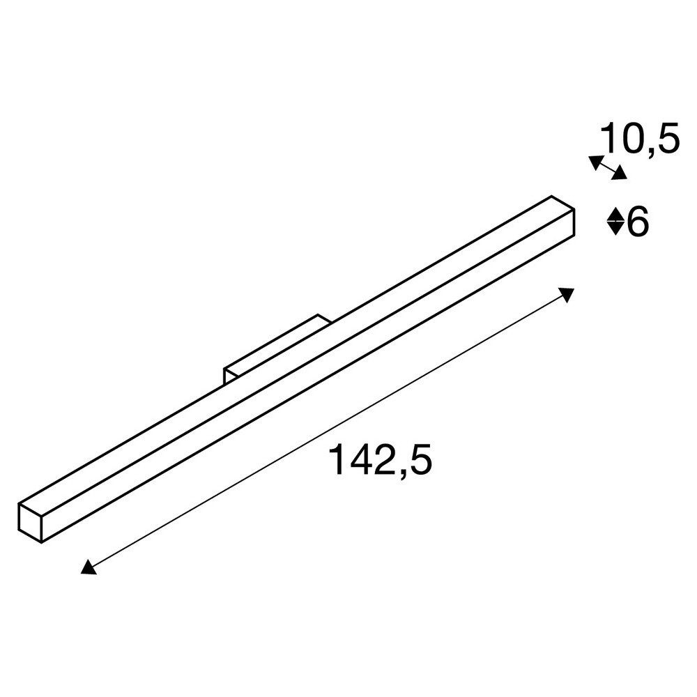 142cm SLV Wandleuchte Q-LINE