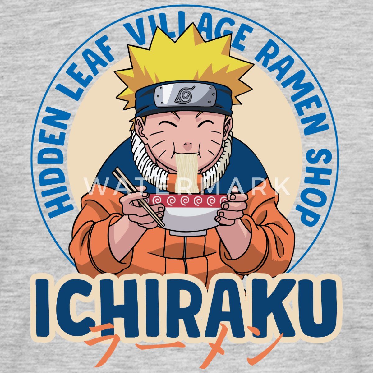 Spreadshirt T-Shirt Naruto Ichiraku Hidden Leaf Village Ramen Shop Männer T-Shirt (1-tlg)