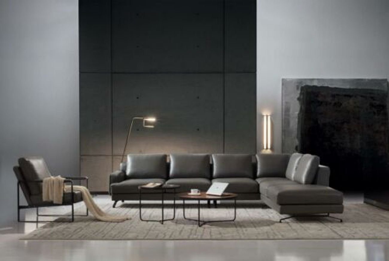 Italien Garnitur Sitz Ecksofa, JVmoebel Landschaft Couch Wohn Leder Luxus Eck Sofa