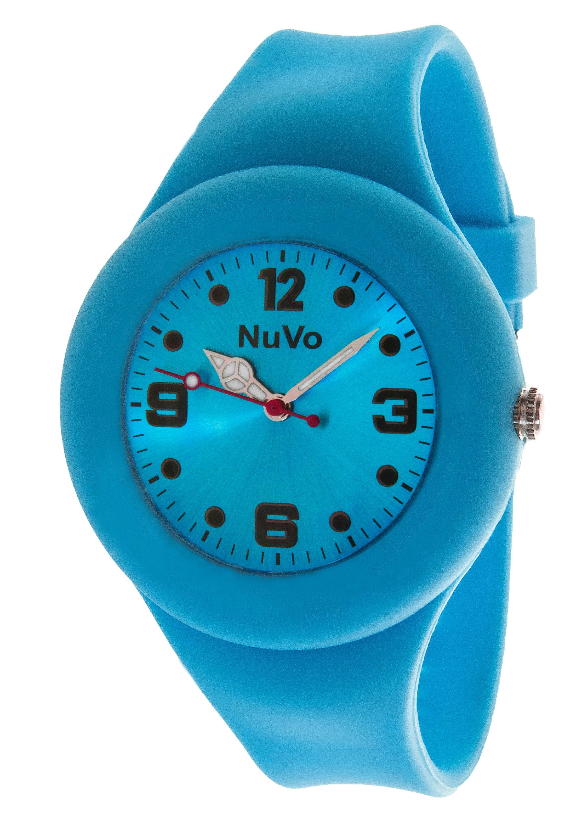 Quarzuhr mit modische Schöne analoger Nuvo Unisex Armbanduhr Anzeige