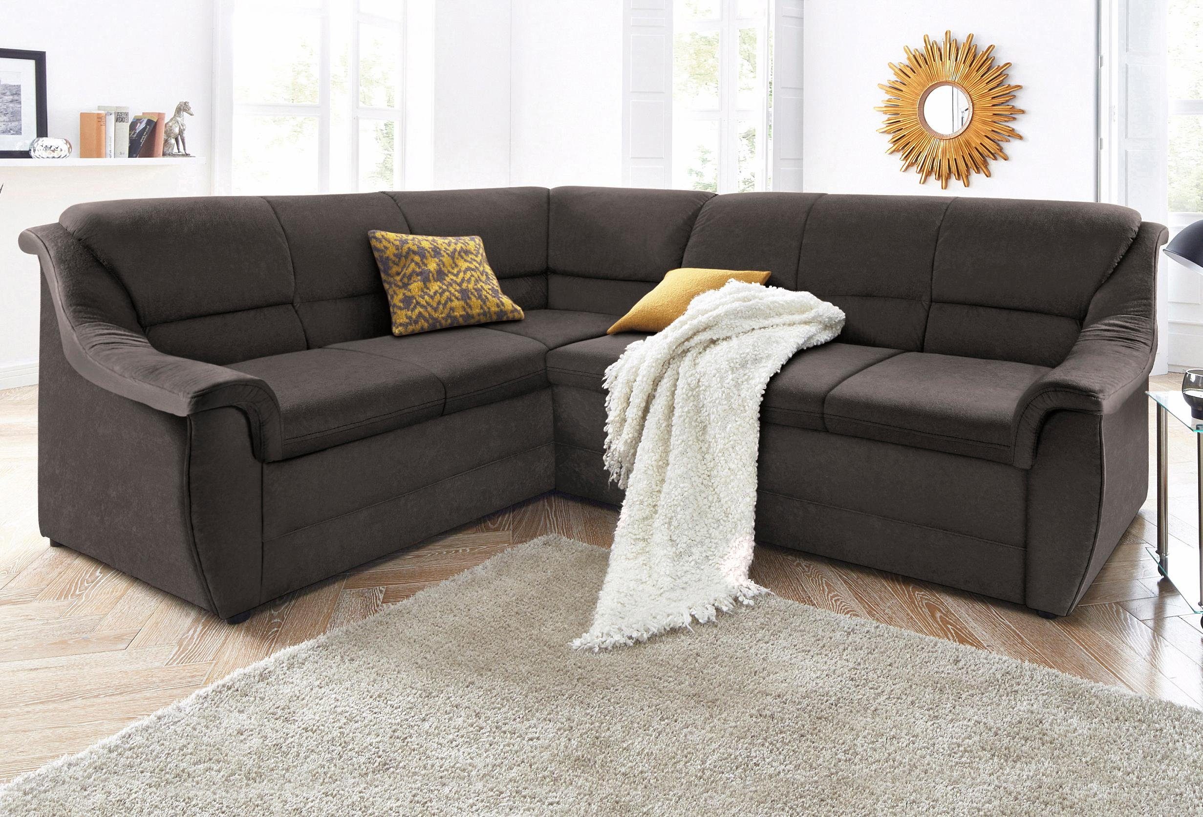 DOMO collection Ecksofa "Franzi Steppung im Sitzbereich B7T/H: 278/162/80 c günstig online kaufen