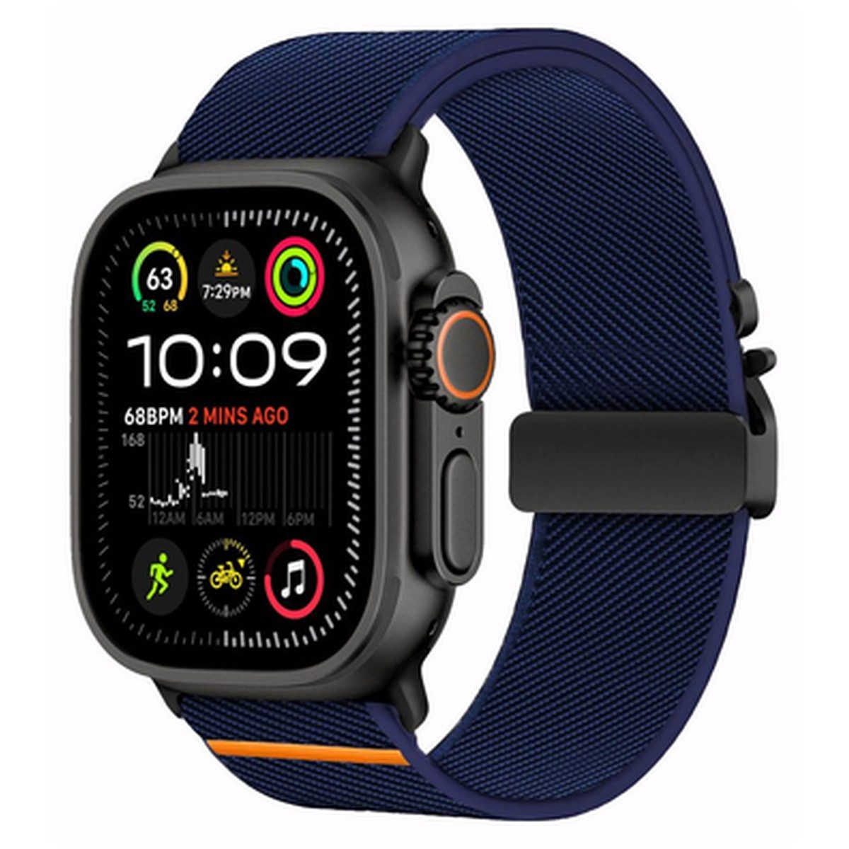 TECH PROTECT Smartwatch-Armband Tech-Protect Nylon Verschluss für Apple Watch 4-10 SE Ultra 44-49mm – Bild 2 von 5