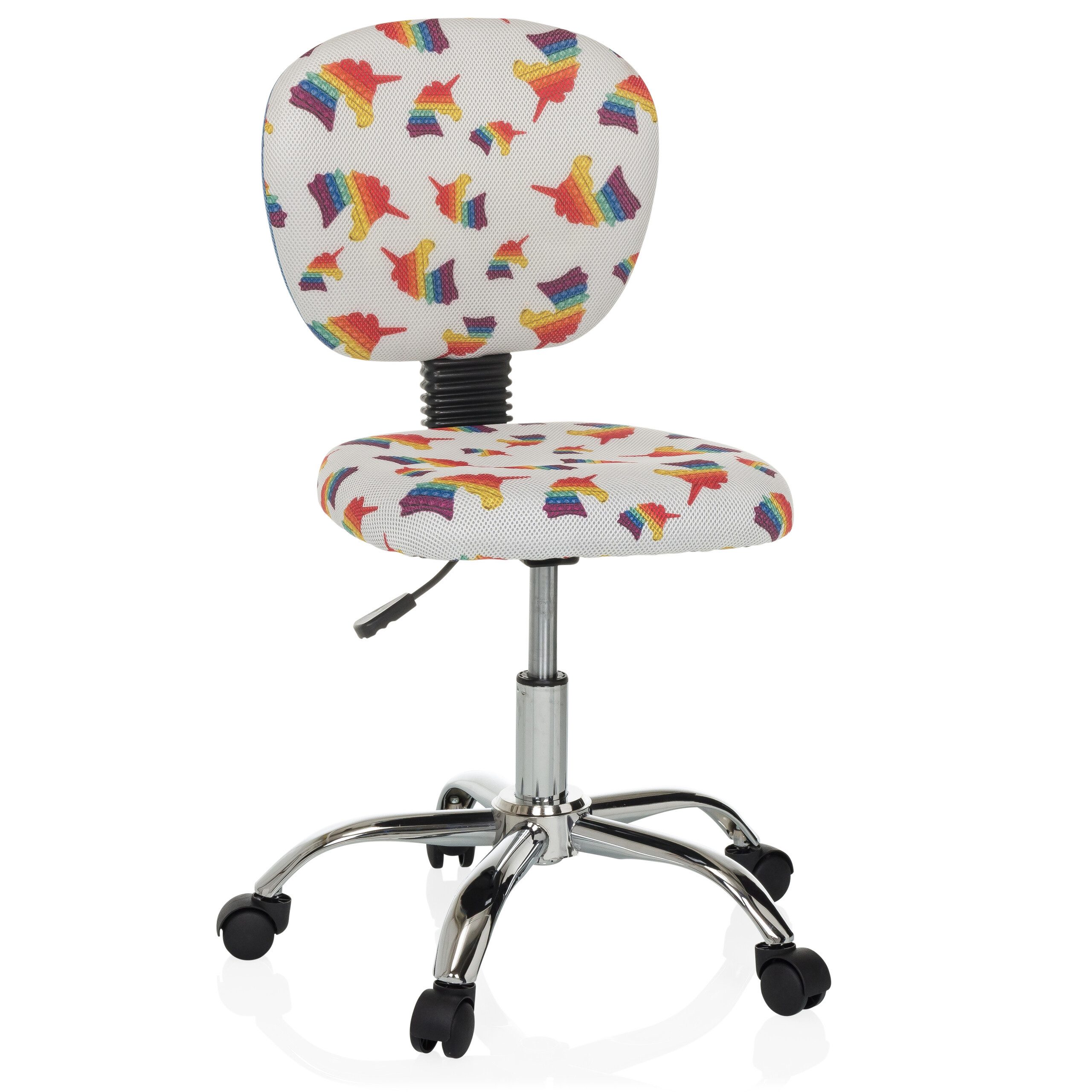 hjh OFFICE Drehstuhl Kinderdrehstuhl KID BUBBLE Stoff ohne Armlehnen (1 St), Kinder Bürostuhl mitwachsend, ergonomisch