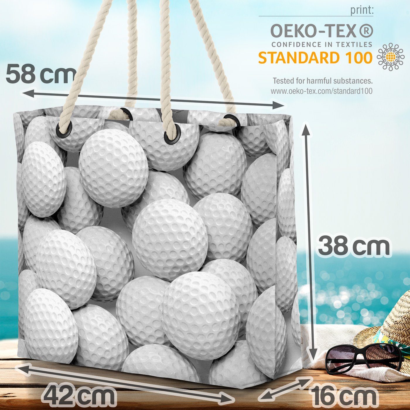 VOID Go Golfbälle Golfball spielen Golf Schläger Golf Freizeit Bälle Strandtasche Sport (1-tlg),