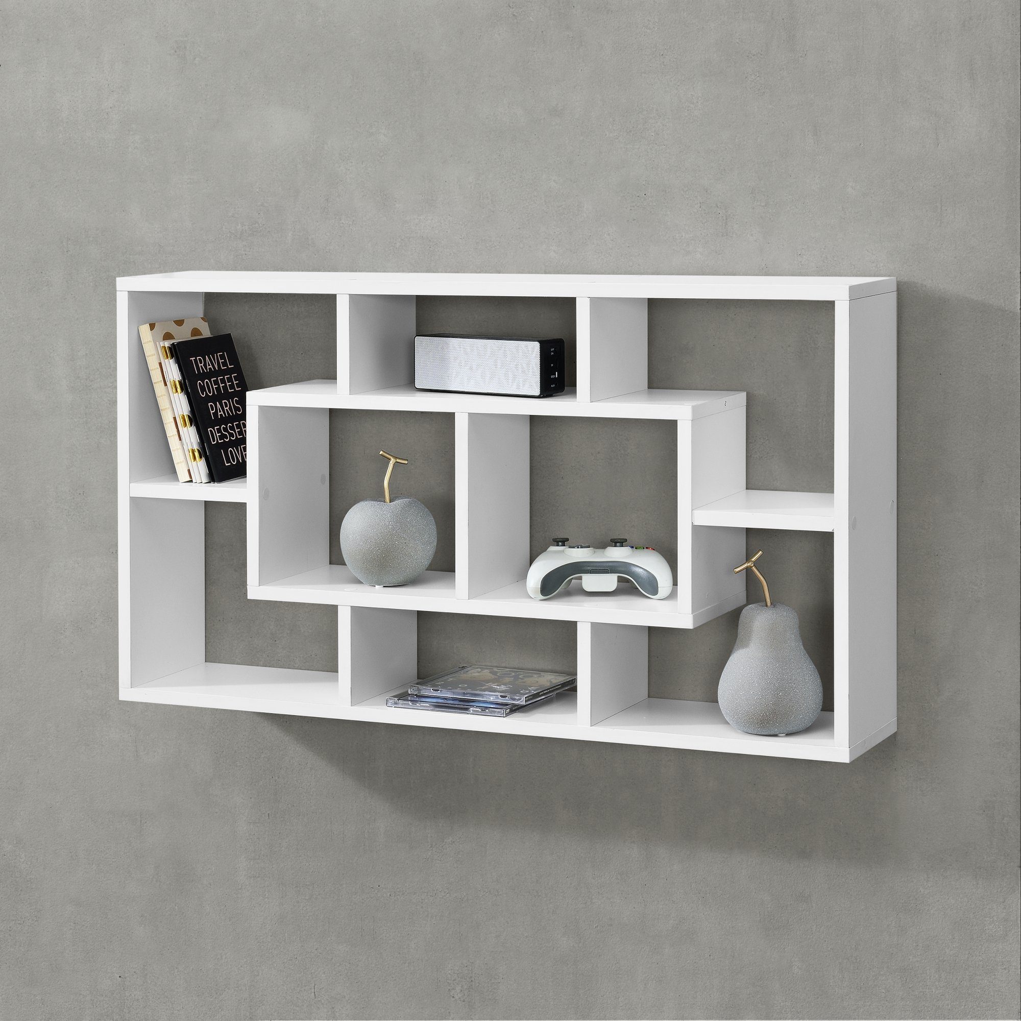 en.casa Wandregal, Saputit Bücherregal 85x16x48cm mit günstig online kaufen