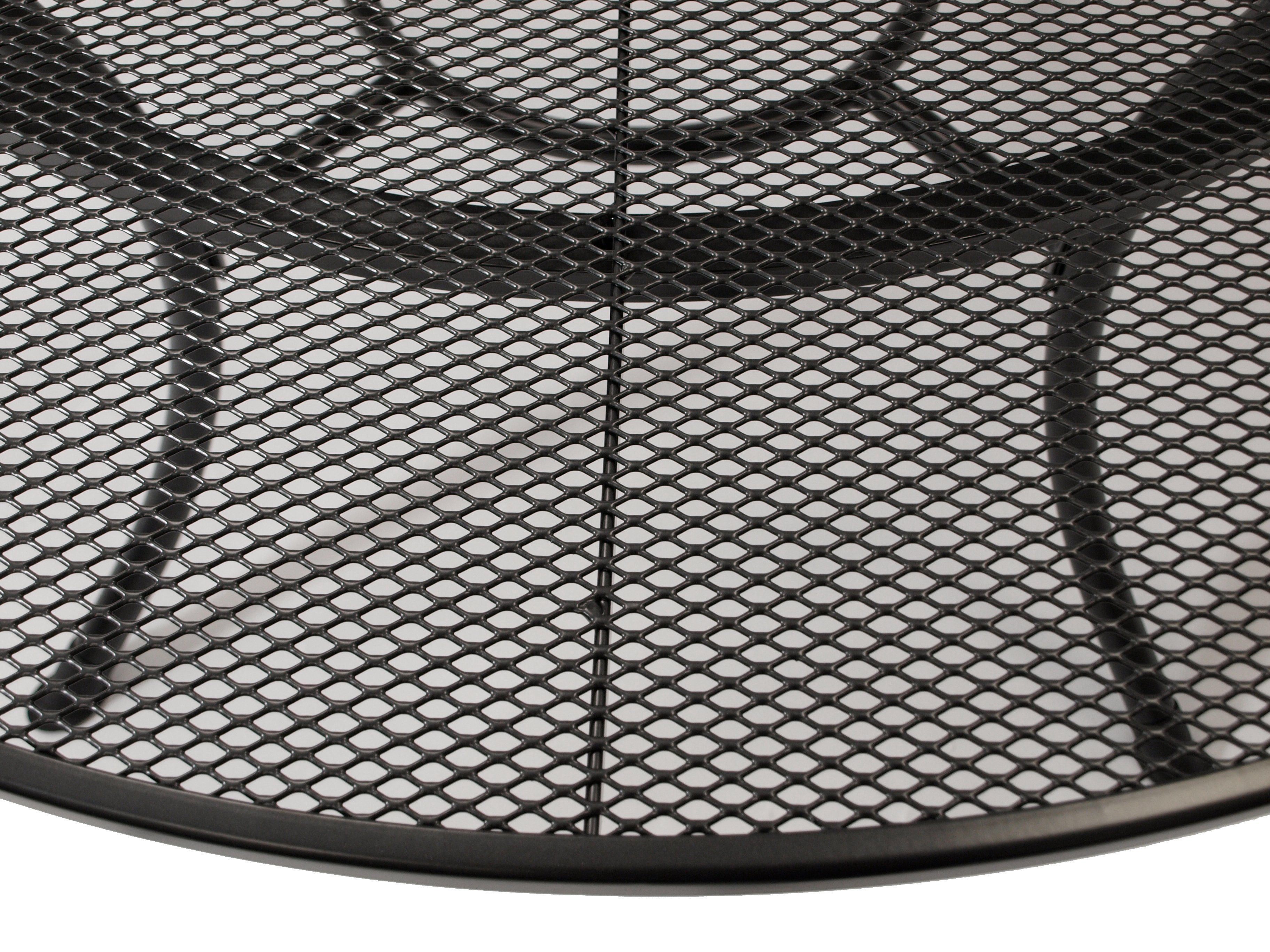 DEGAMO Gartentisch RIVO (1-St), rund 150cm, Stahl und Streckmetall eisengrau