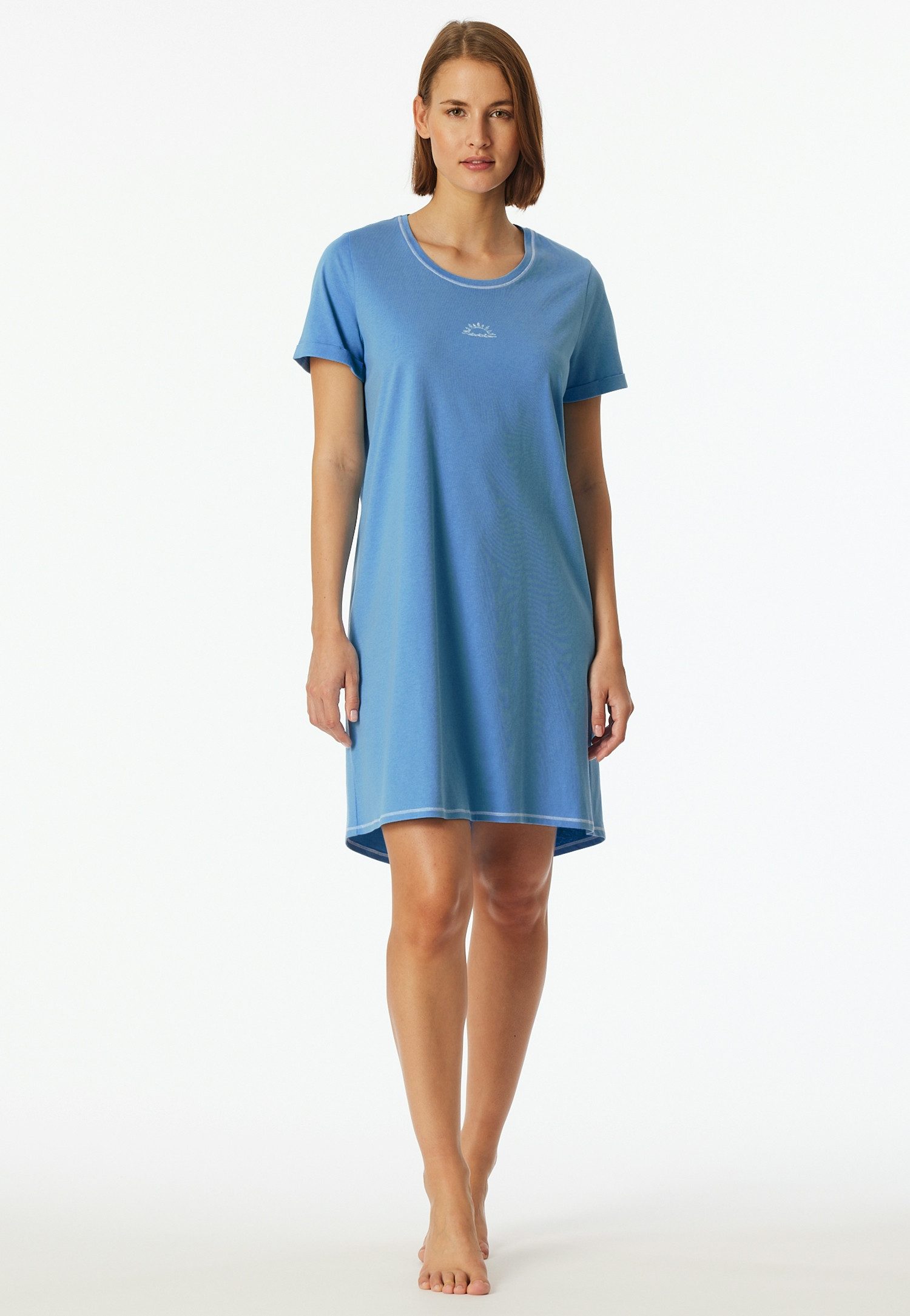 Schiesser Nachthemd Casual Essentials mit Statement-Print günstig online kaufen