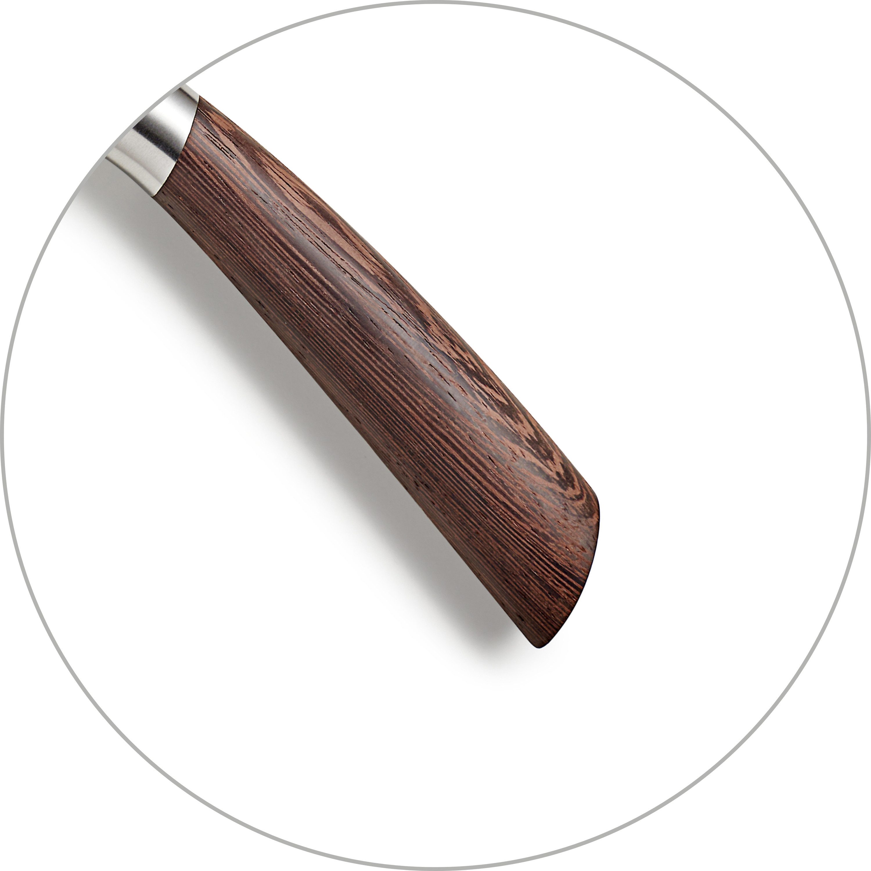 Paul Wirths Santokumesser BLAZE, Griff: Wengeholz, Klinge: MOV Stahl, 18 cm