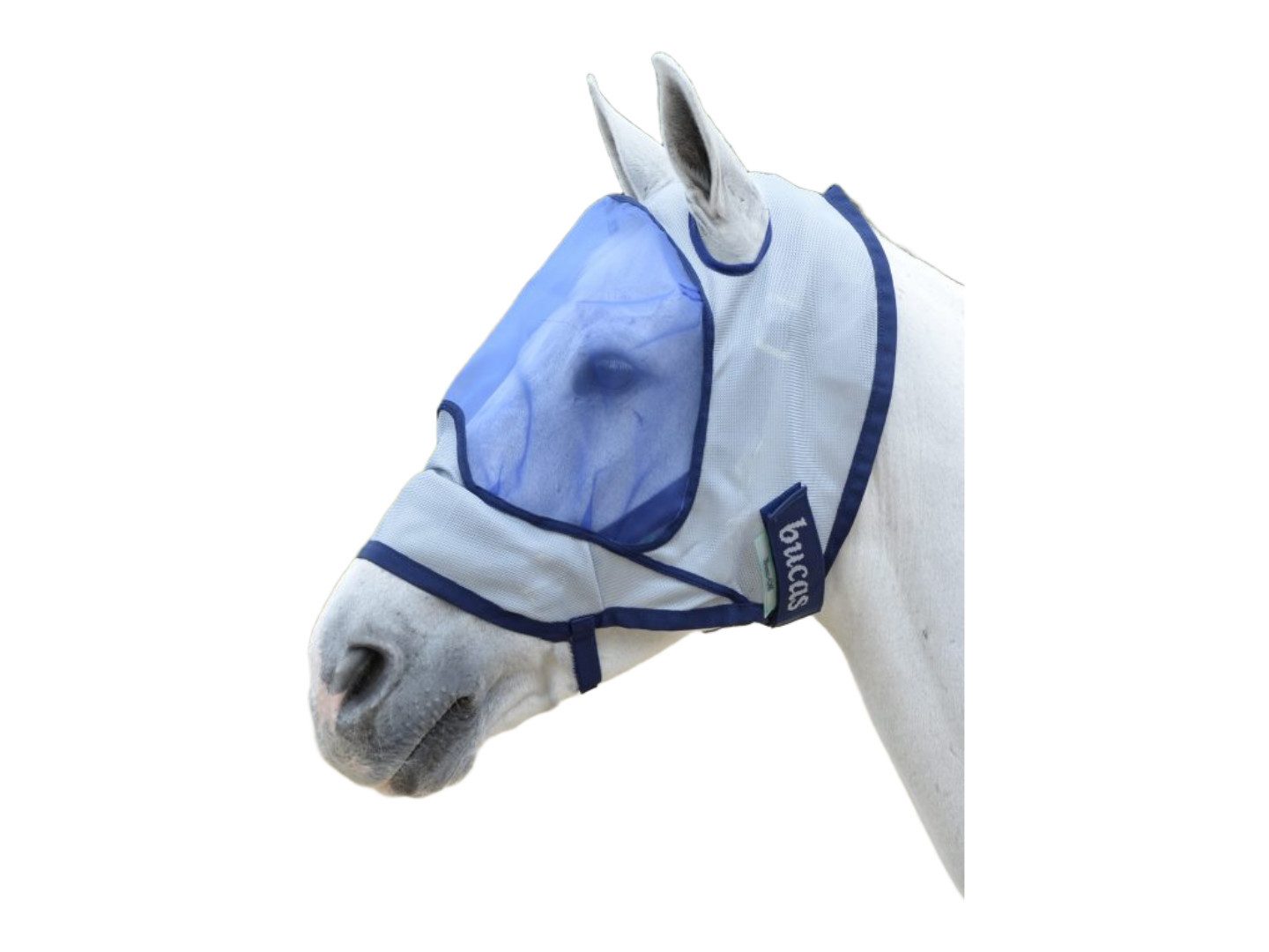 Bucas Fliegenmasken Fliegenmaske Buzz-Off Deluxe in blau