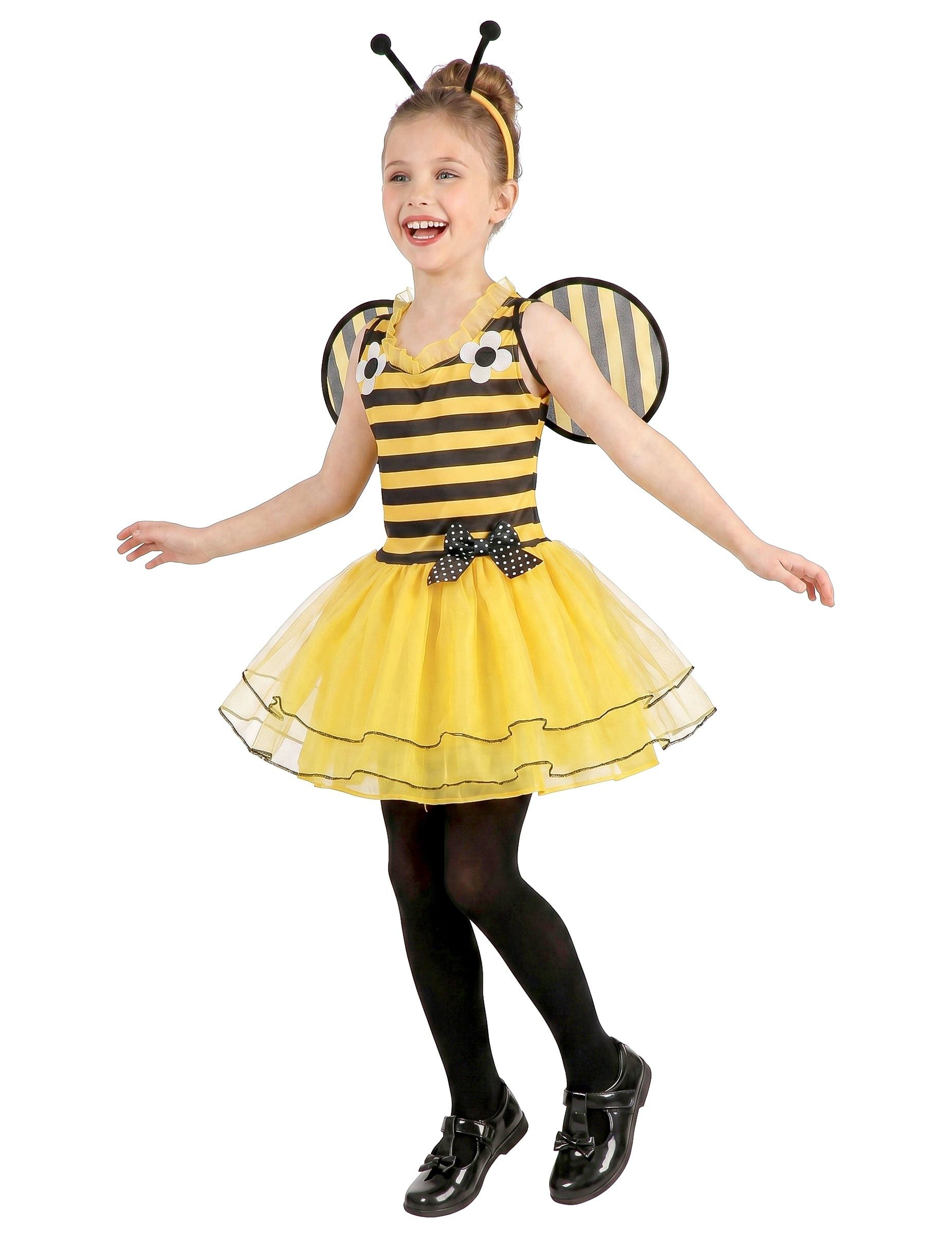 JADEO Kostüm Niedliches Hummel-Kinderkostüm Bienenkostüm gelb-schwarz