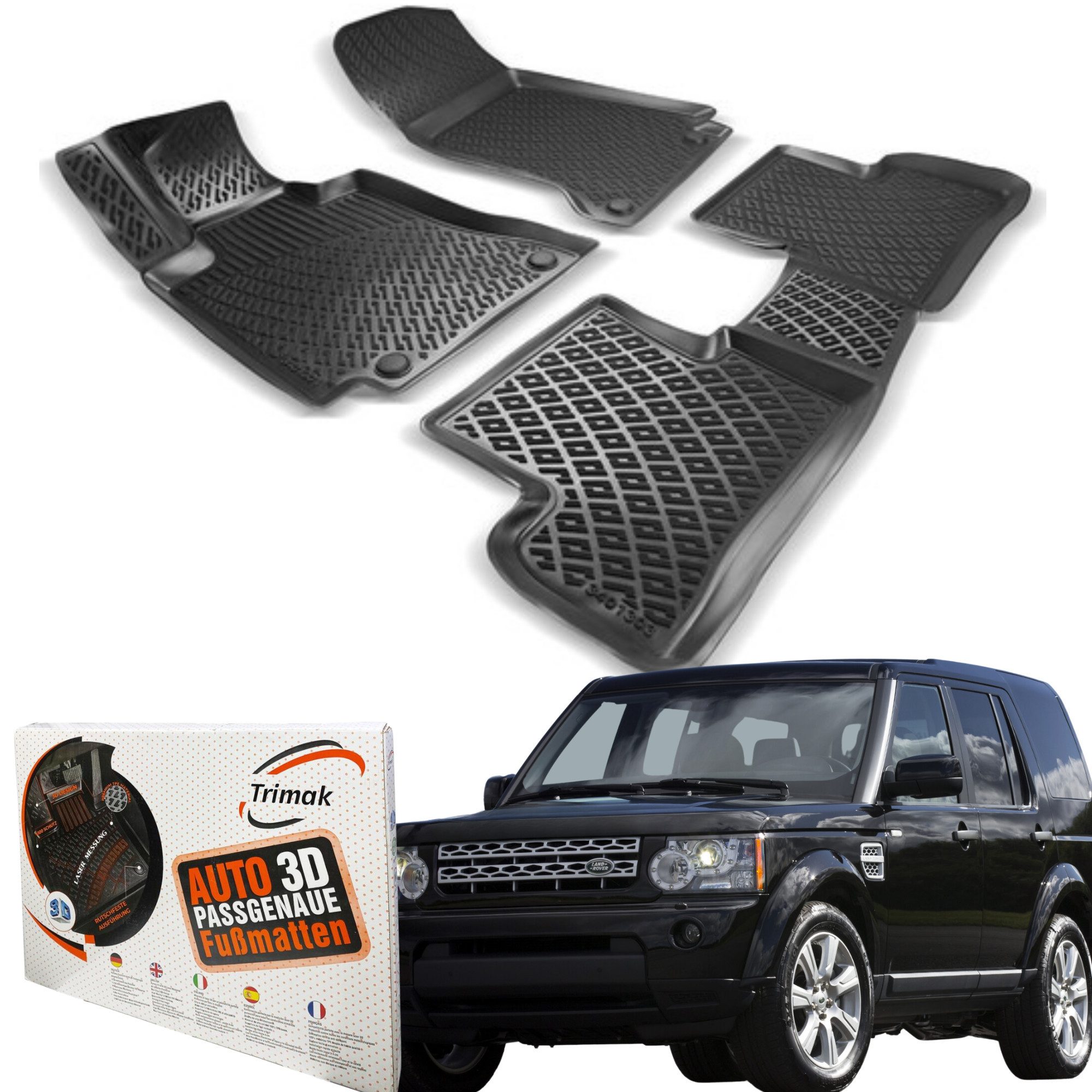 Passform-Fußmatten Kompatibel mit Land Rover Discovery 4. Gen. 2009-2016