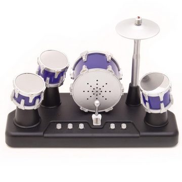 Goods+Gadgets Spiel-Schlagzeug Elektrisches Mini Drum-Kit, (Micro Finger-Drums), mit Aufnahmefunktion