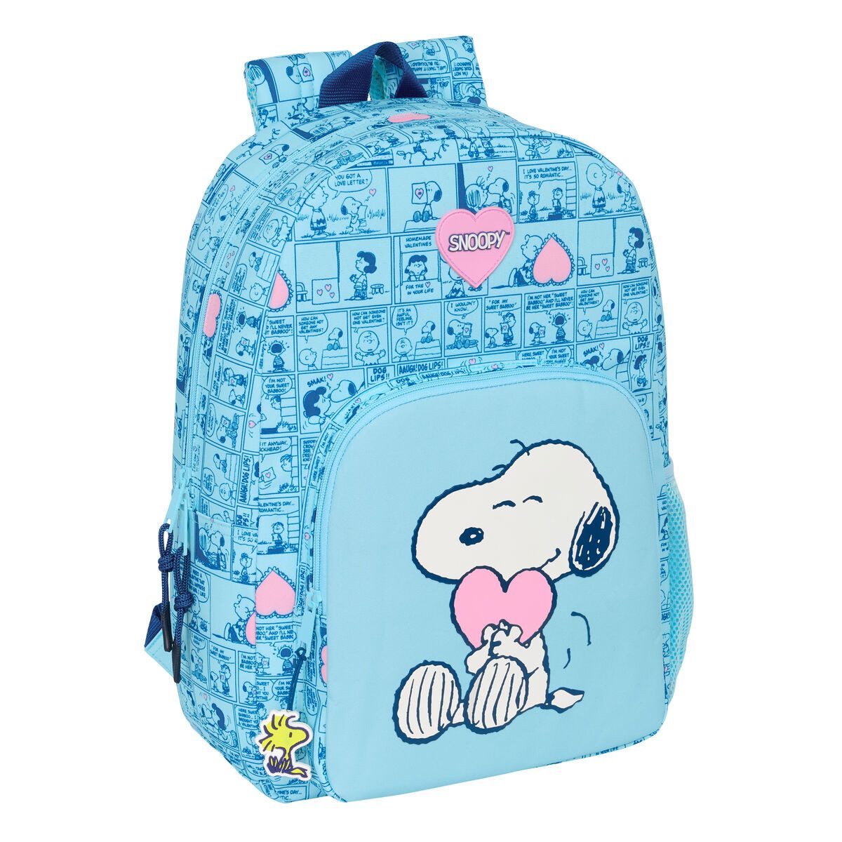 Snoopy Kinderrucksack Rucksack Kinderrucksack Freizeitrucksack Snoopy Love Blau 30x46x14 cm