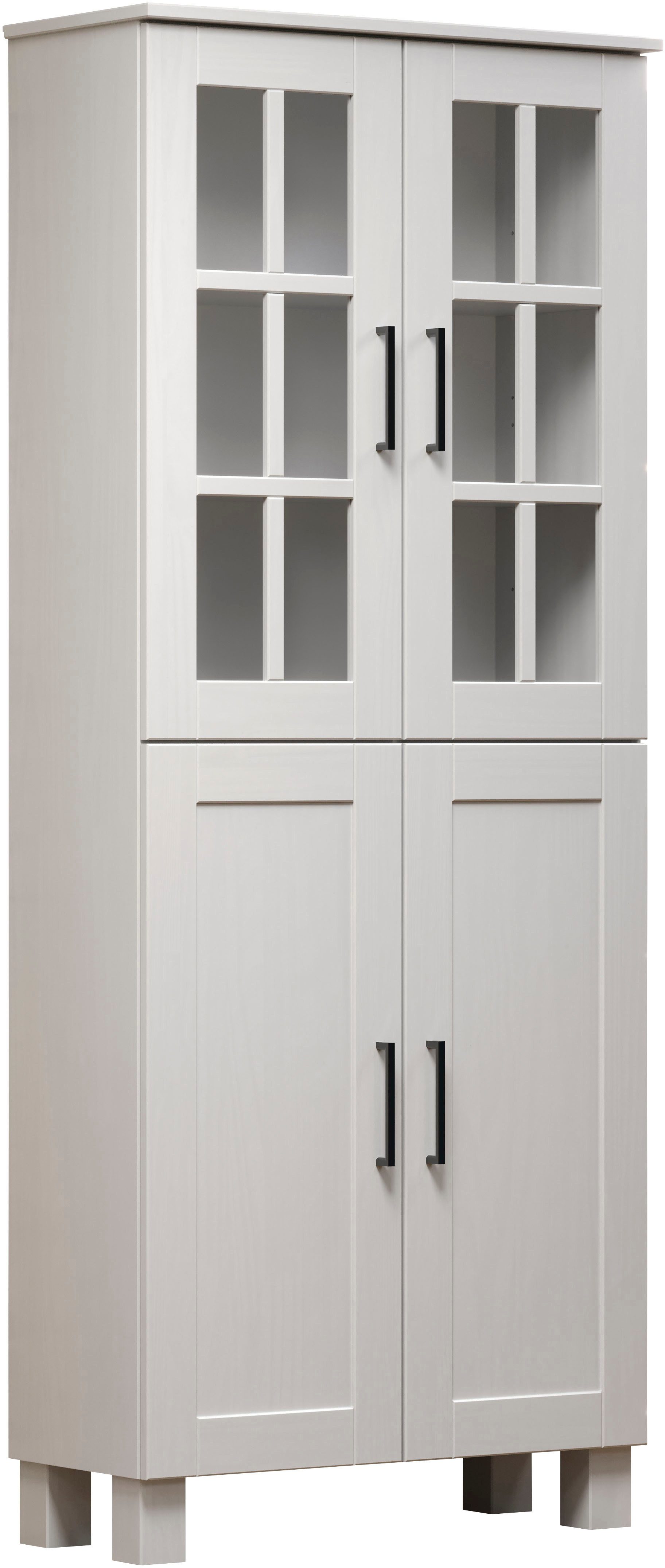 welltime Hochschrank Ulea (1-St) Breiter Badschrank aus Massivholz - Maße ( günstig online kaufen