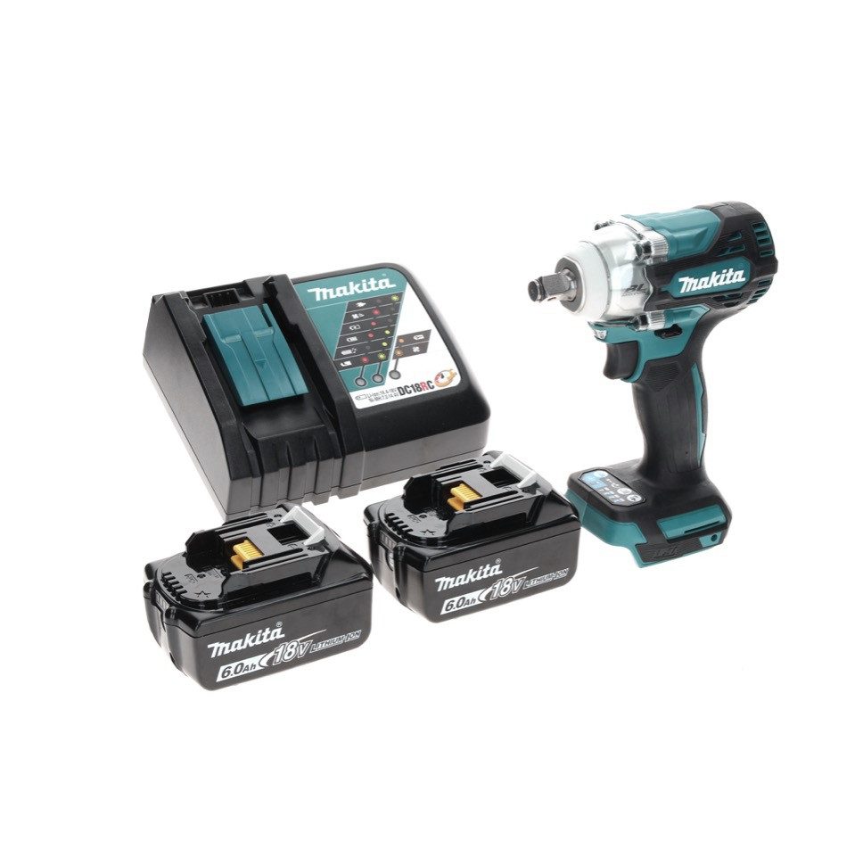 Thumbnail - Makita Akku-Schlagschrauber DTW 300 RG Akku Schlagschrauber 18 V 330 Nm 1/2" Brushless + 2x Akku