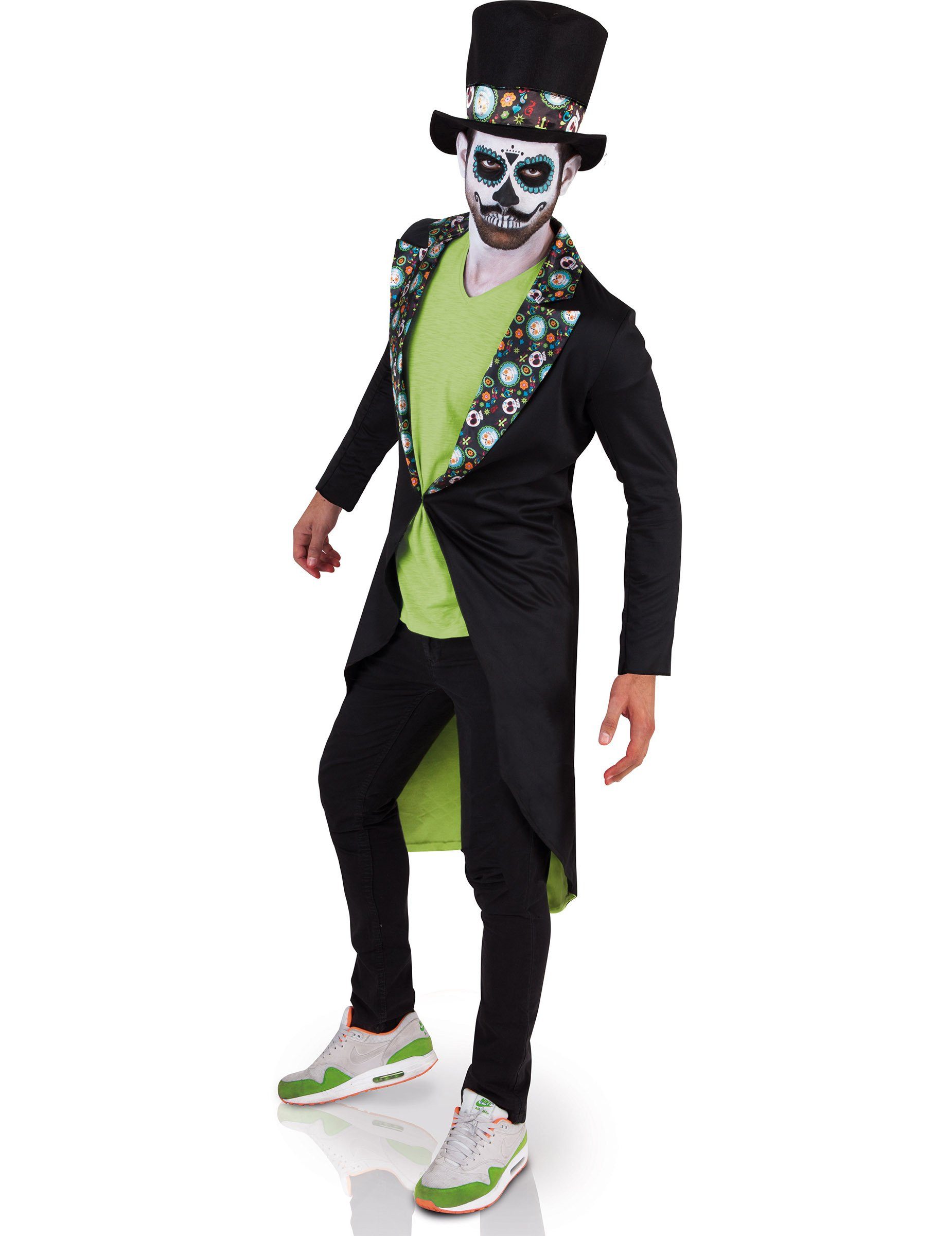 Rubie´s Monster-Kostüm Dia de los Muertos Skelett-Gentleman Halloween-Herrenkostüm bunt