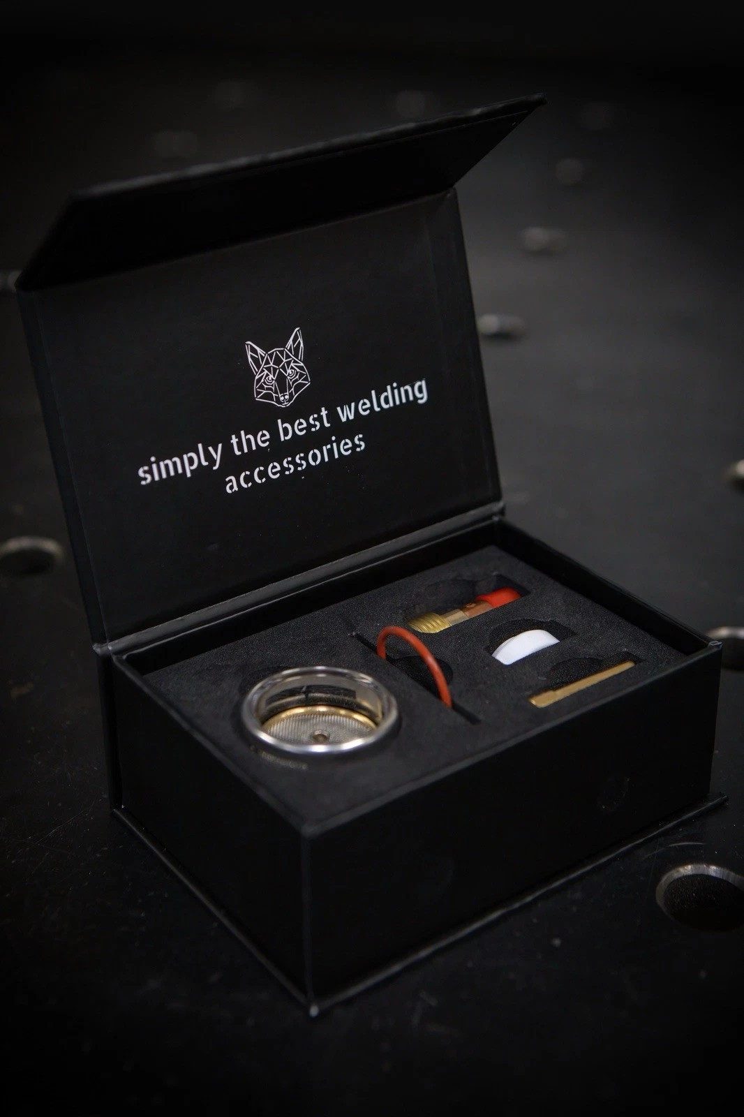 StahlFux Gasdüse Keramik-Düse Gasdüse, Spar-Set, 1-St., schweißen, Spezialglas mit Titanbeschichtung für freie Sicht