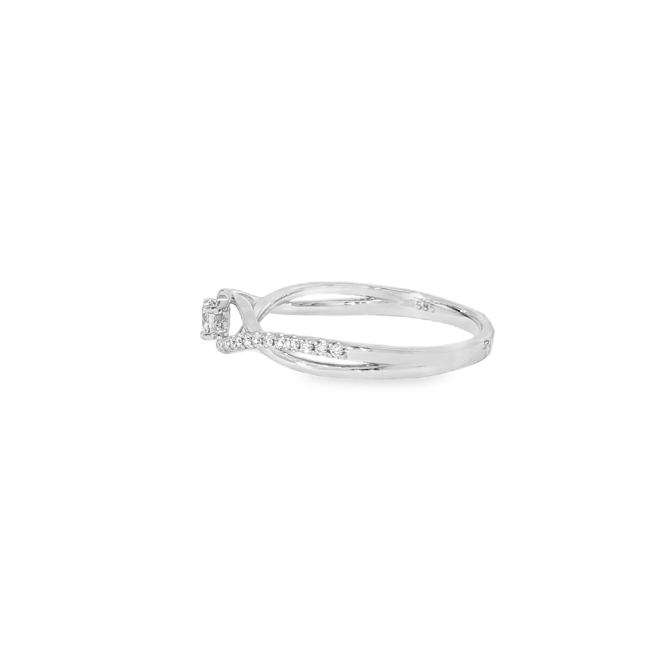 Adam & Eve Diamantring Verlobungsring 585/- Gold mit 0,20 ct. Diamanten, Diamantring AE35, inklusive Echtheitszertifikat - Gravur möglich