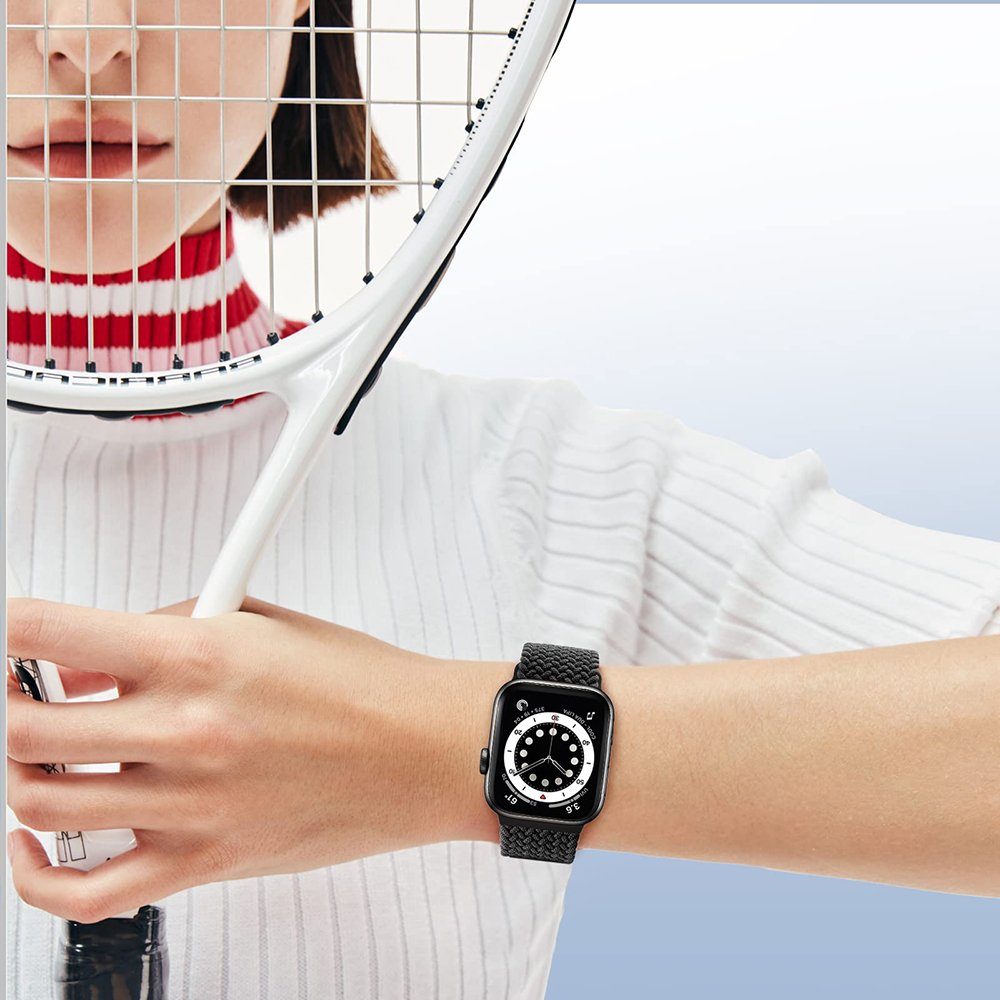 Einstellbar Verschluss Uhrenarmband GelldG Armbänder, Apple Blau SE Watch Ersatzarmband Mesh