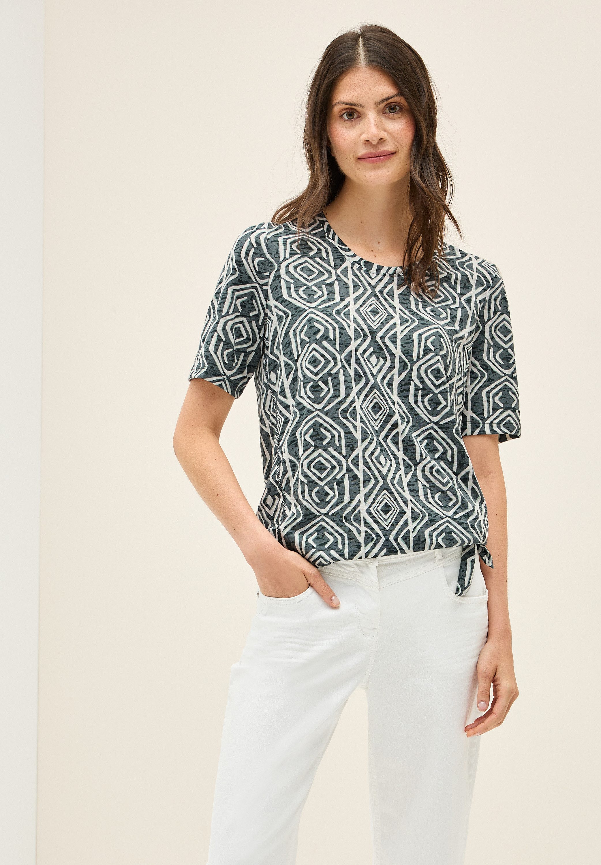 CECIL T-Shirt in Ausbrenner-Optik günstig online kaufen