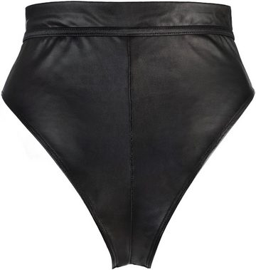 Axami Panty Wetlook-String in schwarz High-Waist Panty (einzel, 1-St)