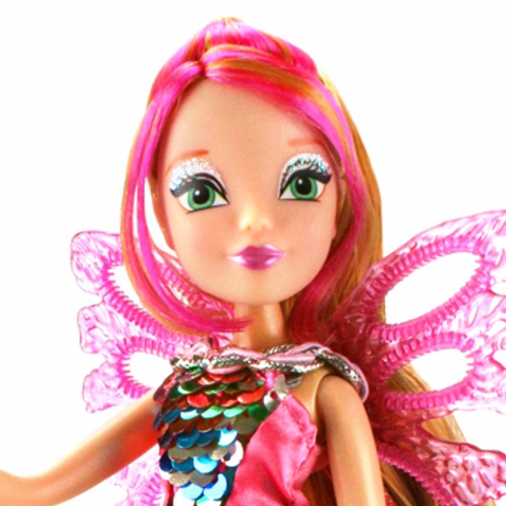 Winx Club Anziehpuppe Flora Sirenix Fairy Bubbles Puppe Winx Club Fee 28 cm günstig online kaufen