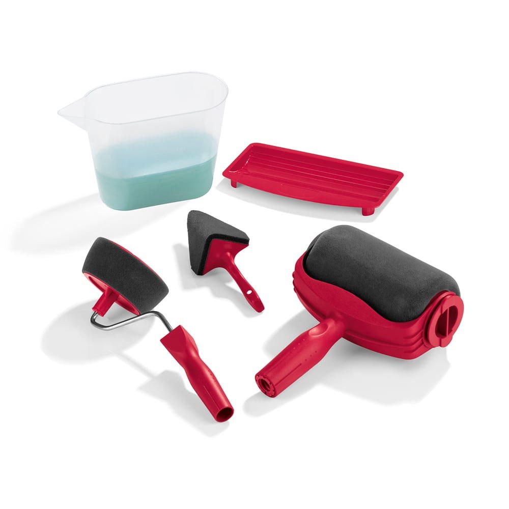 EASYmaxx Streichpalette EASYmaxx Streichset Paint Maxx Pro 5-tlg. - rot, Streichset 5 Teile rot