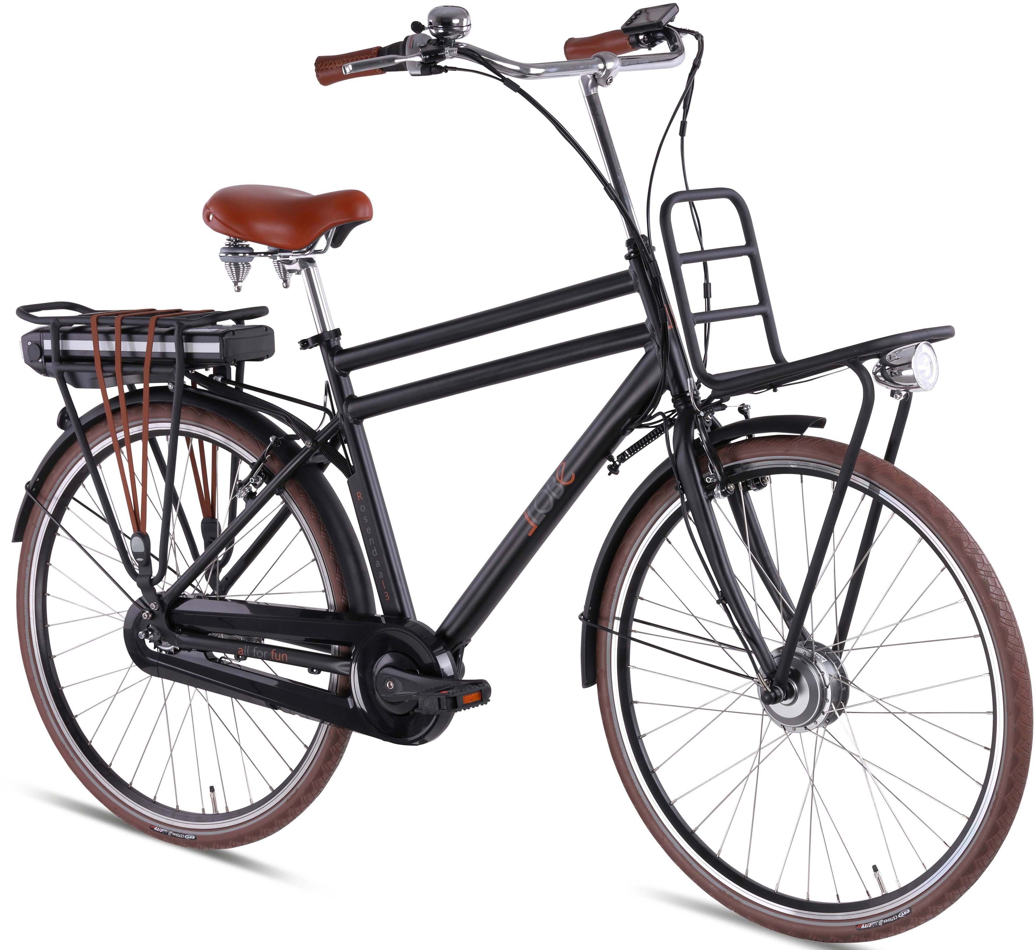 LLobe E-Bike Rosendaal Nabenschaltung, 13Ah, Wh Shimano, 3 Gang 7 Akku 468 Frontmotor, Gent