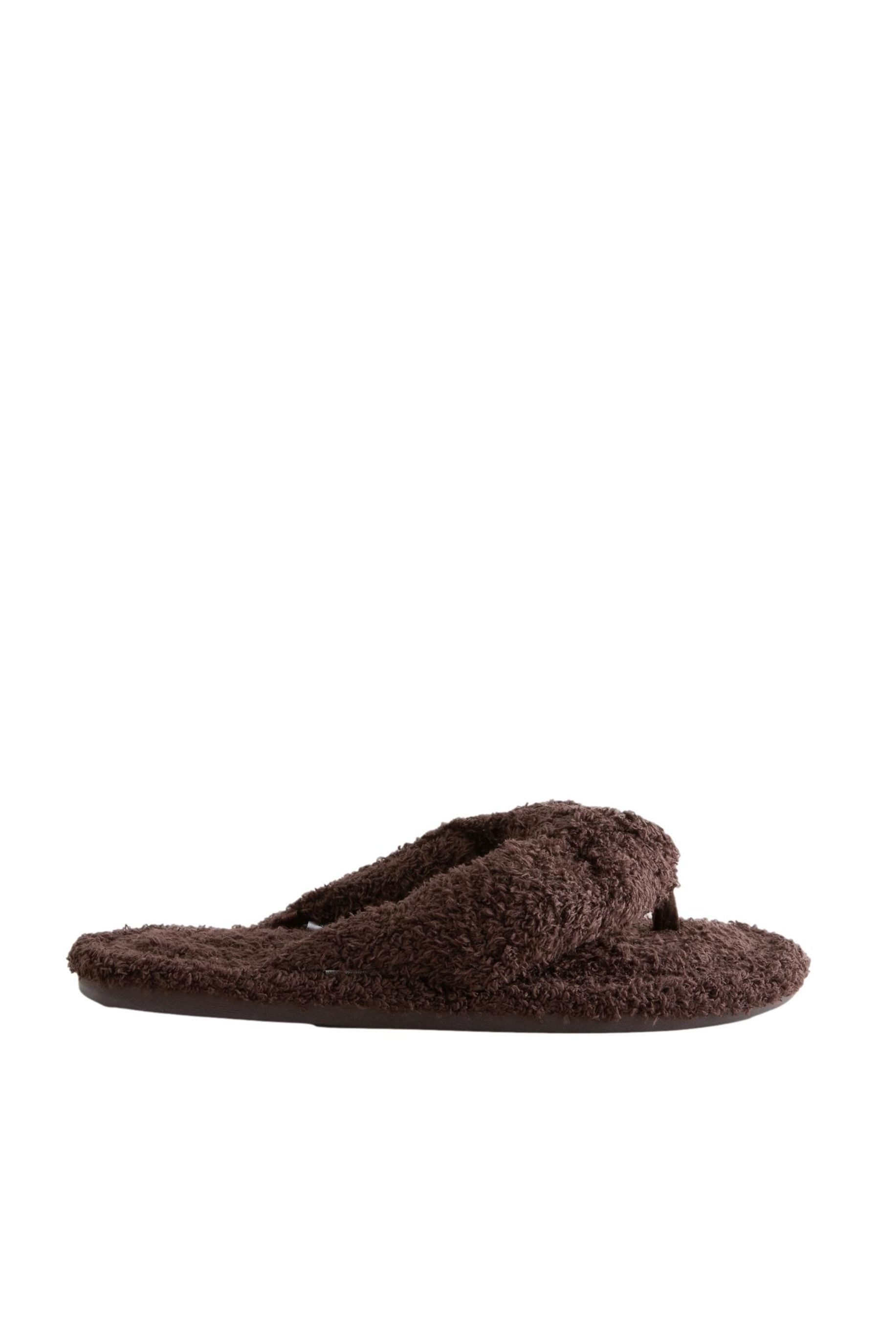 Next Zehentrenner aus Bouclé Hausschuh
