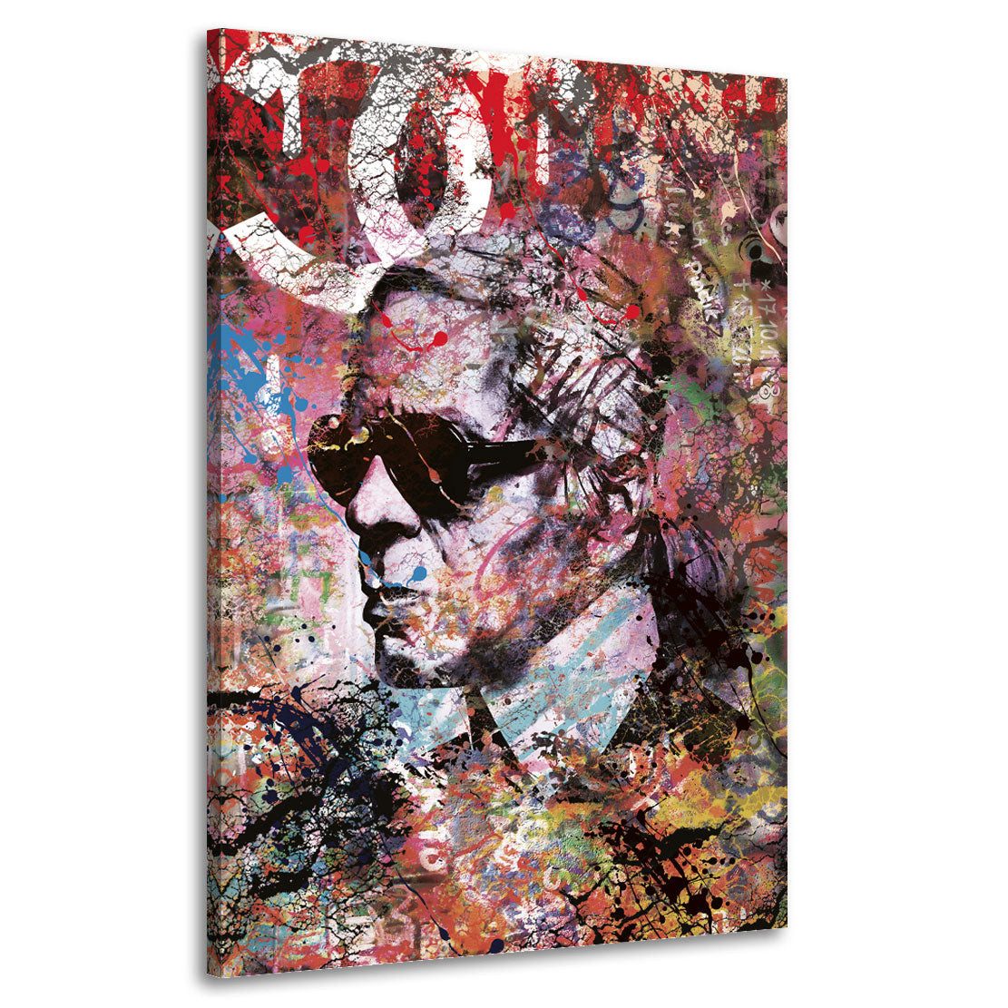 Artedinoi Leinwandbild Modern Karl Pop Art Abstract Style Wandbild Leinwandbild Kunstdruck XL, Karl Lagerfeld, abstrakt