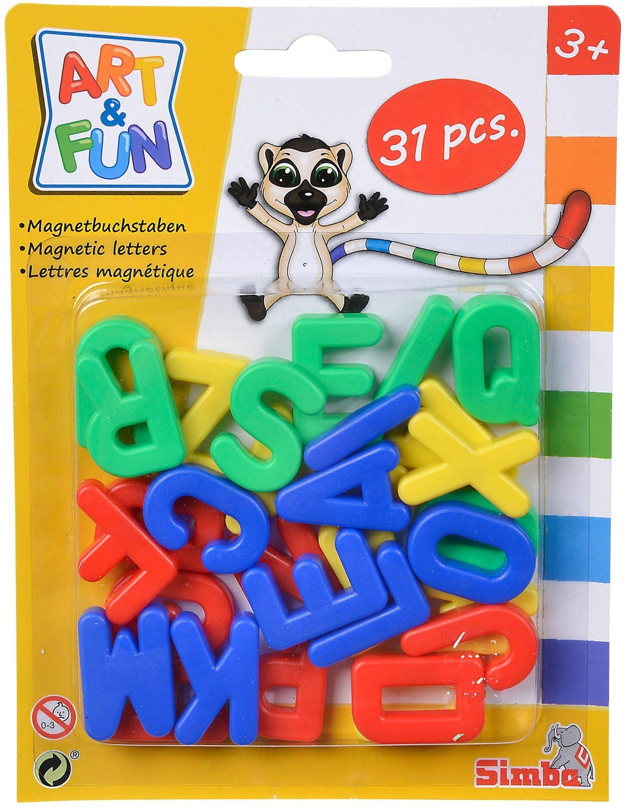 Tafel Spielzeug Tafeln ART & FUN 31 Magnet-Großbuchstaben 104591456