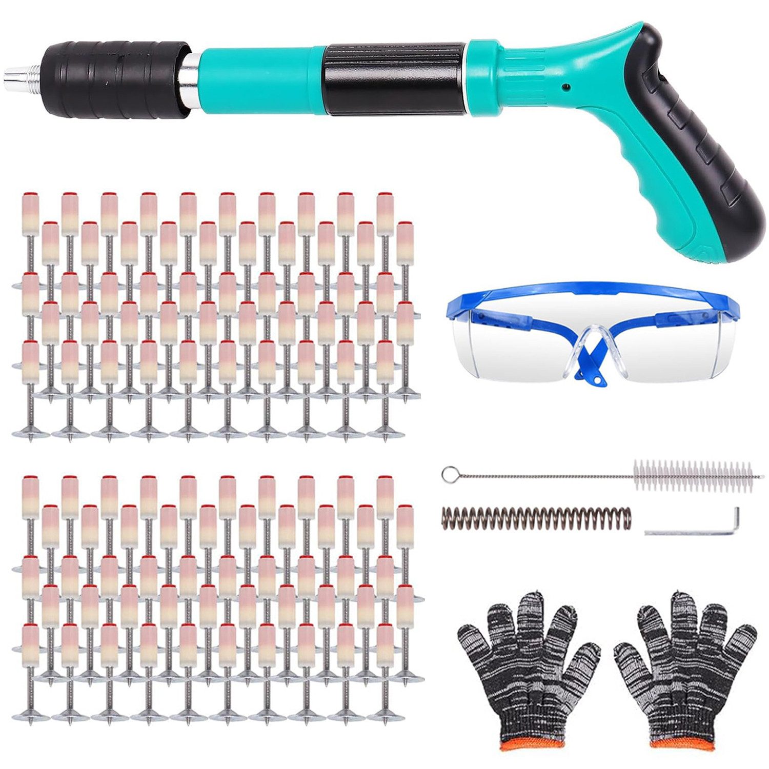 Druckluft-Nagler Profi Nagelgerät Manuell Stahlnagelpistole Baunagler Nagler Tool
