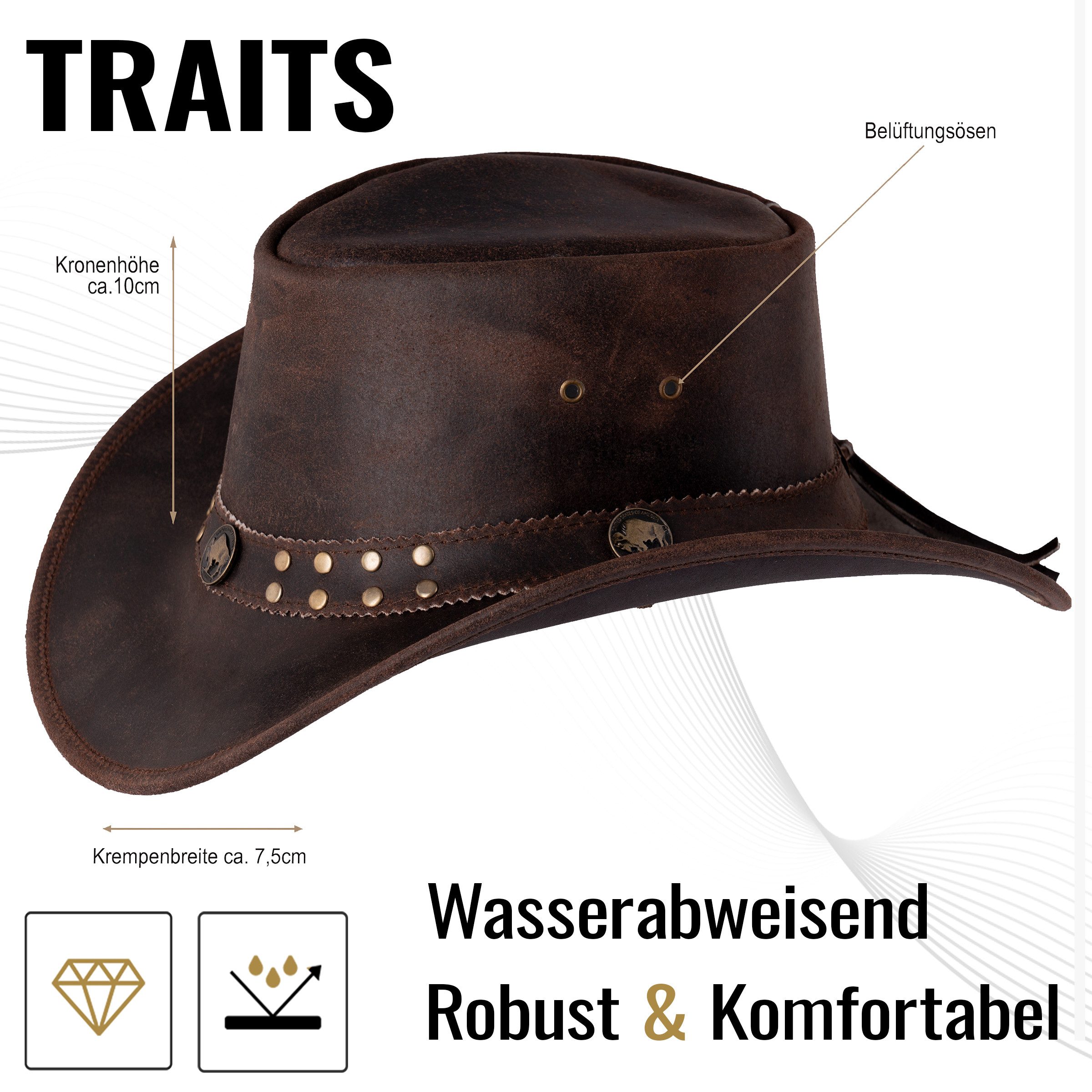 BLACK FOREST FOX Cowboyhut Buffalo Bill günstig online kaufen