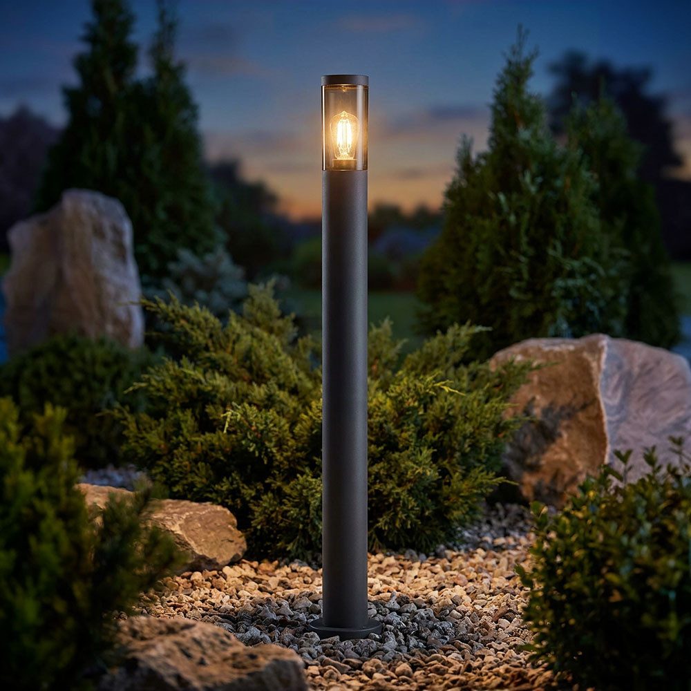 GLOBO LIGHTING Außen-Stehlampe, Leuchtmittel nicht inklusive, Wegeleuchte Pollerleuchte außen Gartenlampen