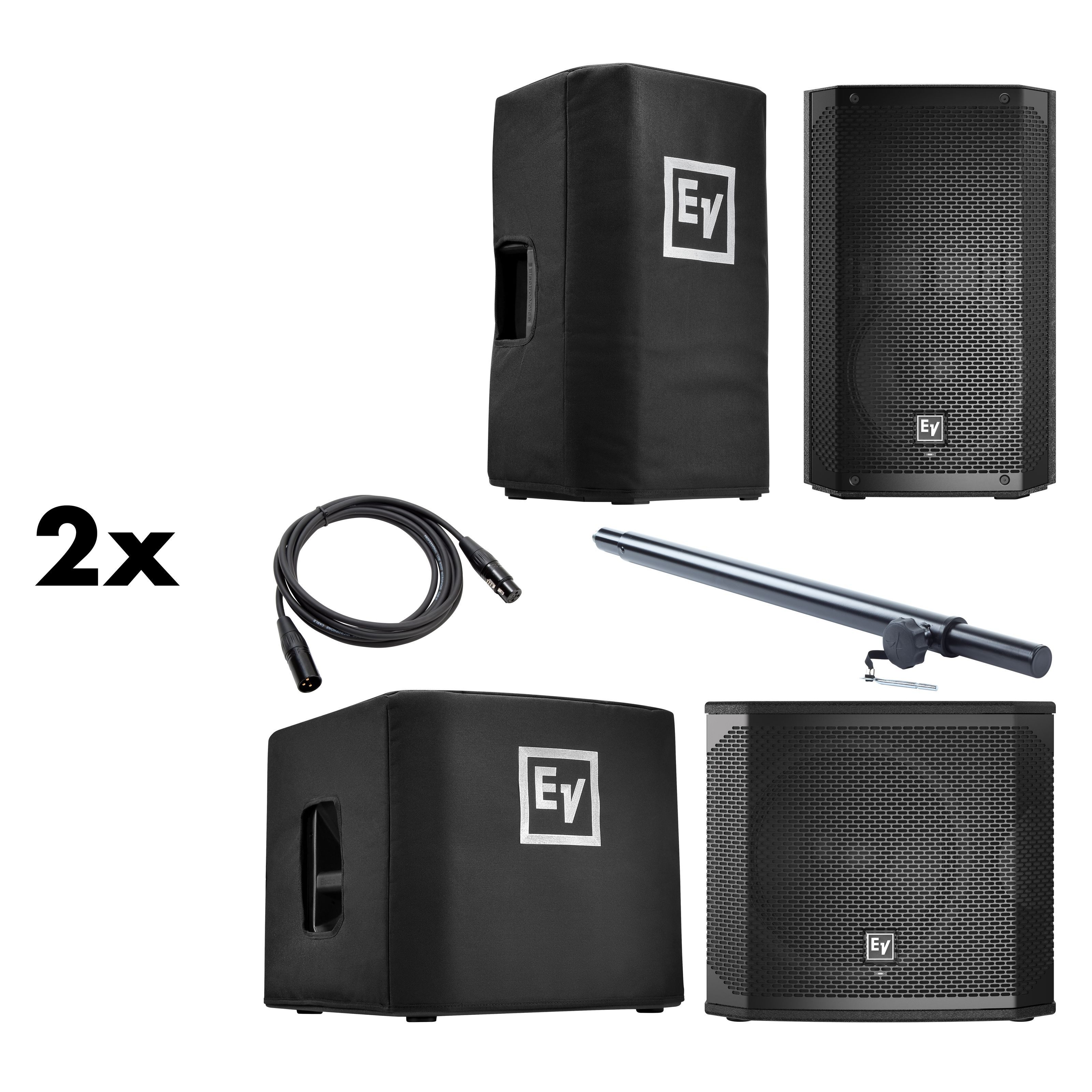 Electro Voice Lautsprecher (ELX200-10P Complete - Lautsprecher Set)