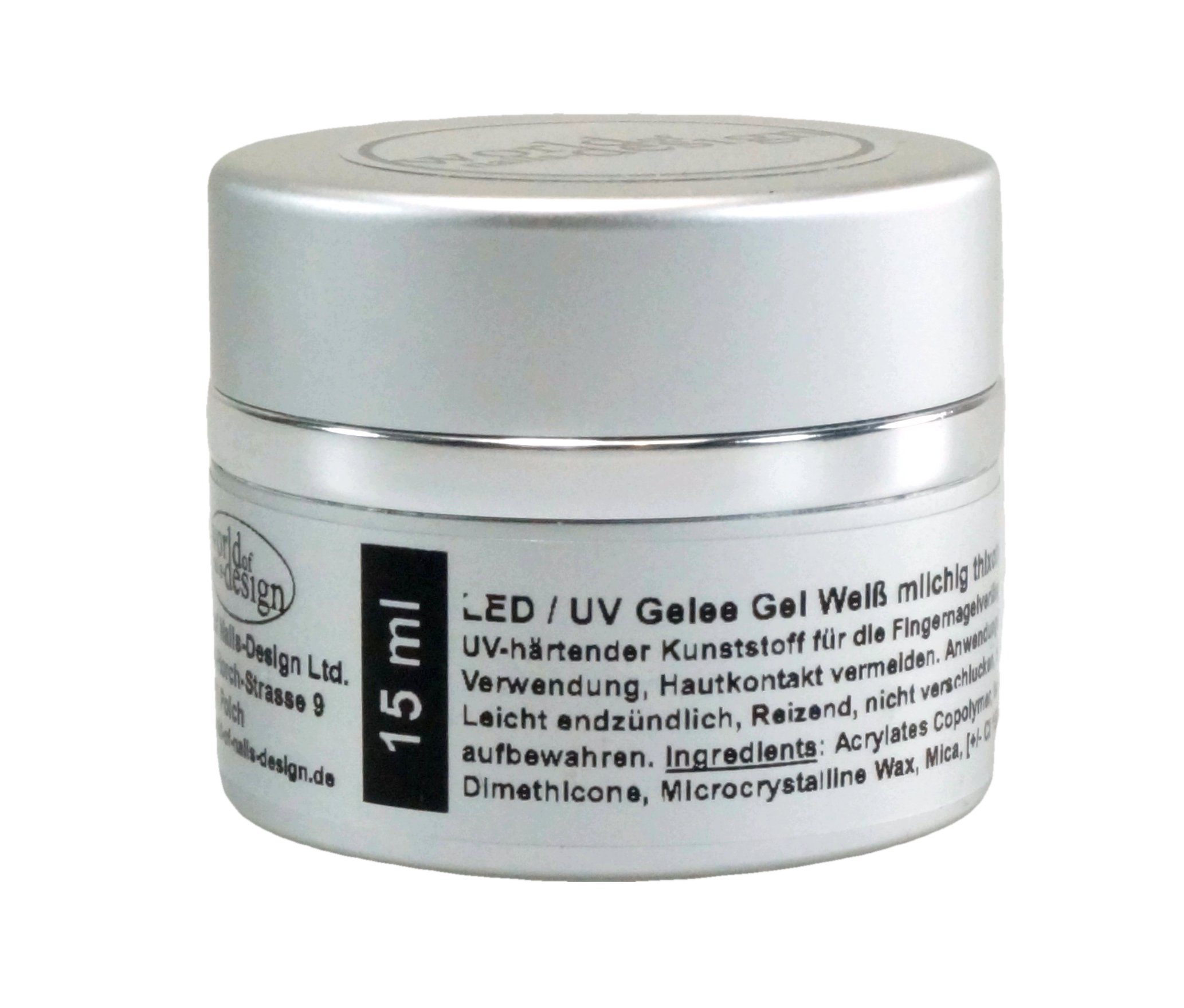 World of Nails-Design UV-Gel UV/LED Gelee Gel, Jelly Gel, Aufbaugel, verflüssigt sich beim Auftragen. Ist danach sofort wieder standfest