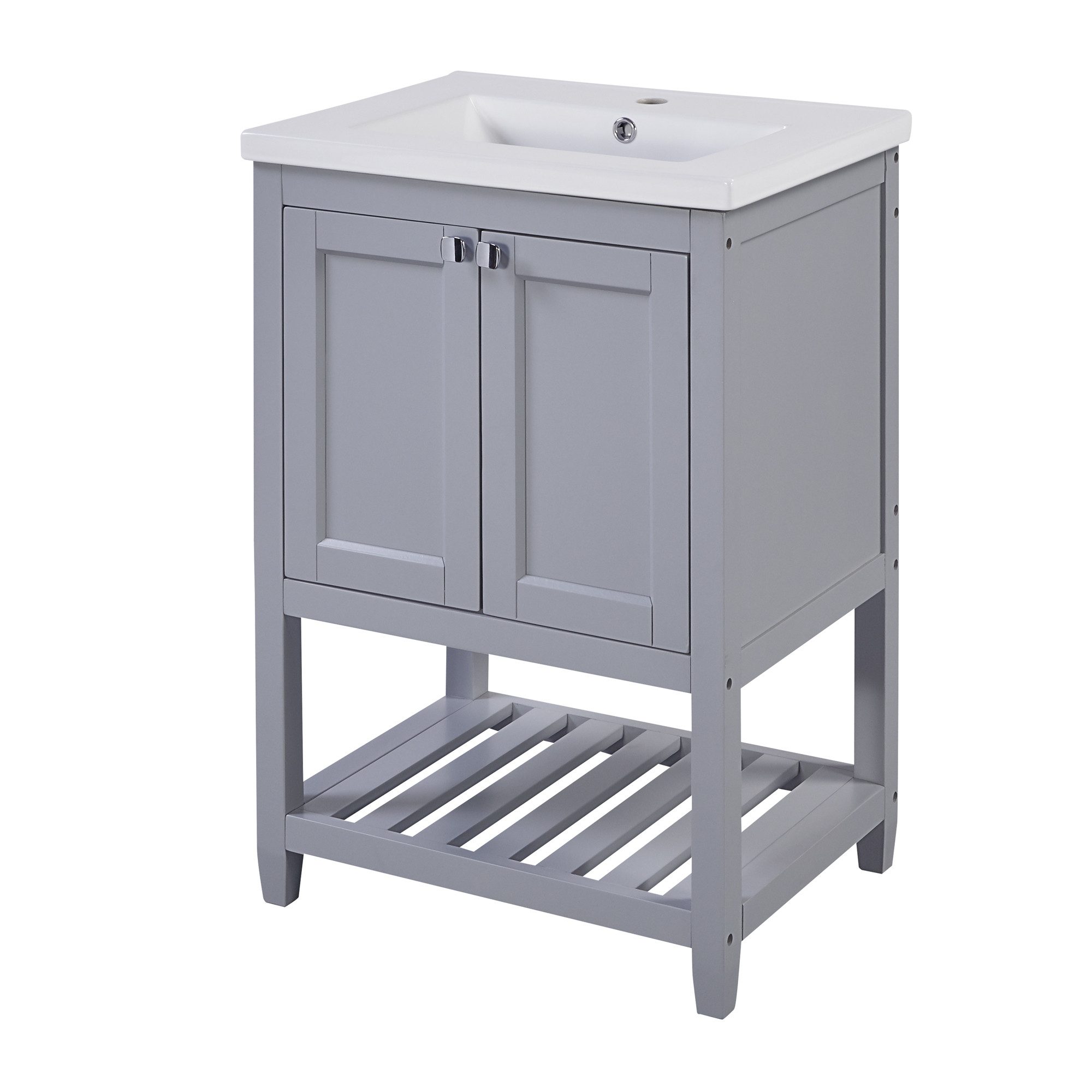 Badmöbel-Set Badmöbel mit Keramik-Waschbecken