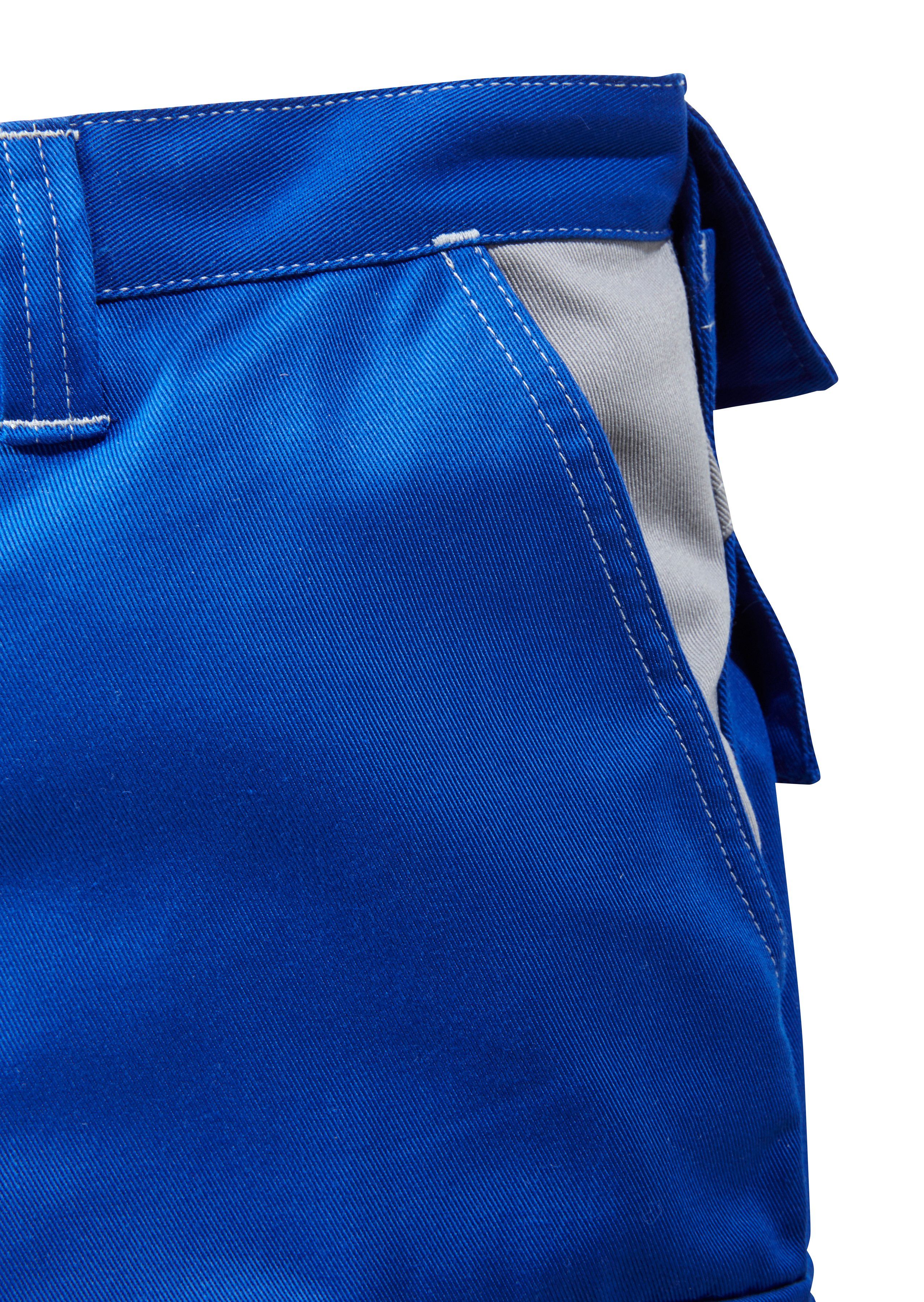 Kübler Arbeitshose Kniepolstertaschen mit blau-grau