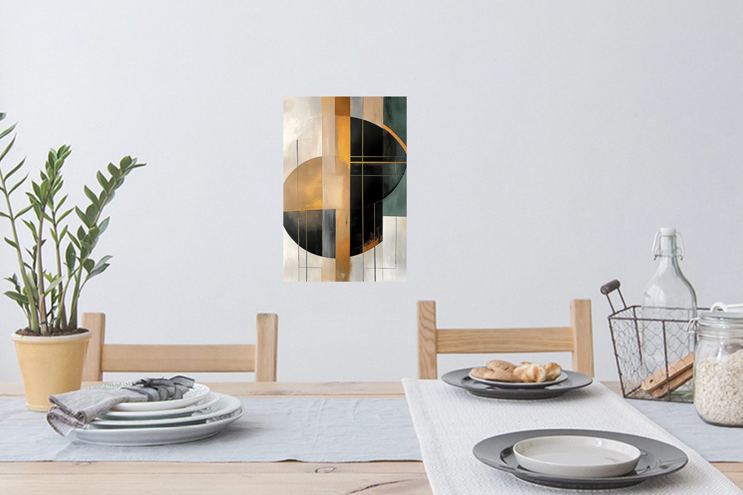 MuchoWow Wandsticker Abstrakt - Gold - günstig online kaufen