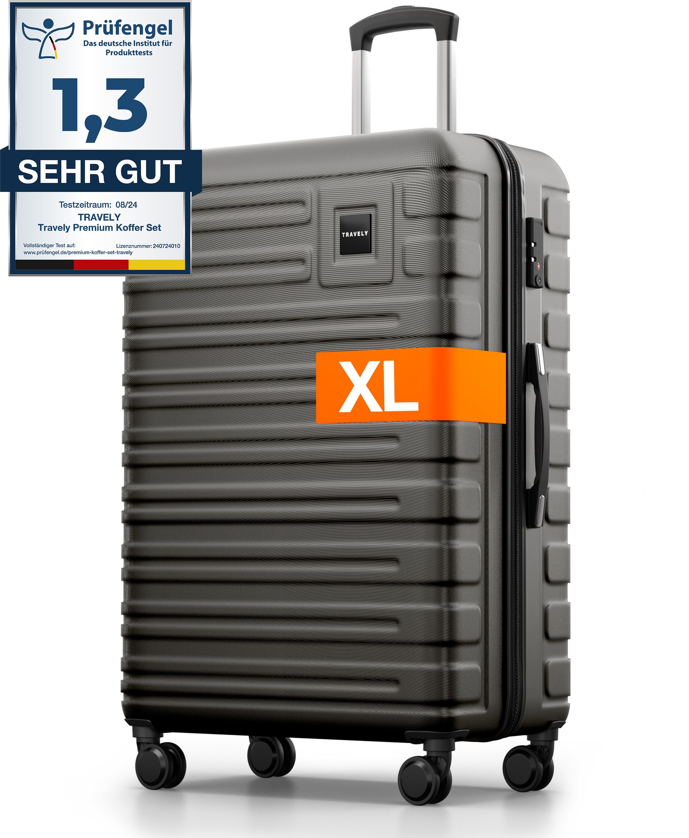 Travely Handgepäck-Trolley Polycarbonat Koffer - Reisekoffer, günstig online kaufen