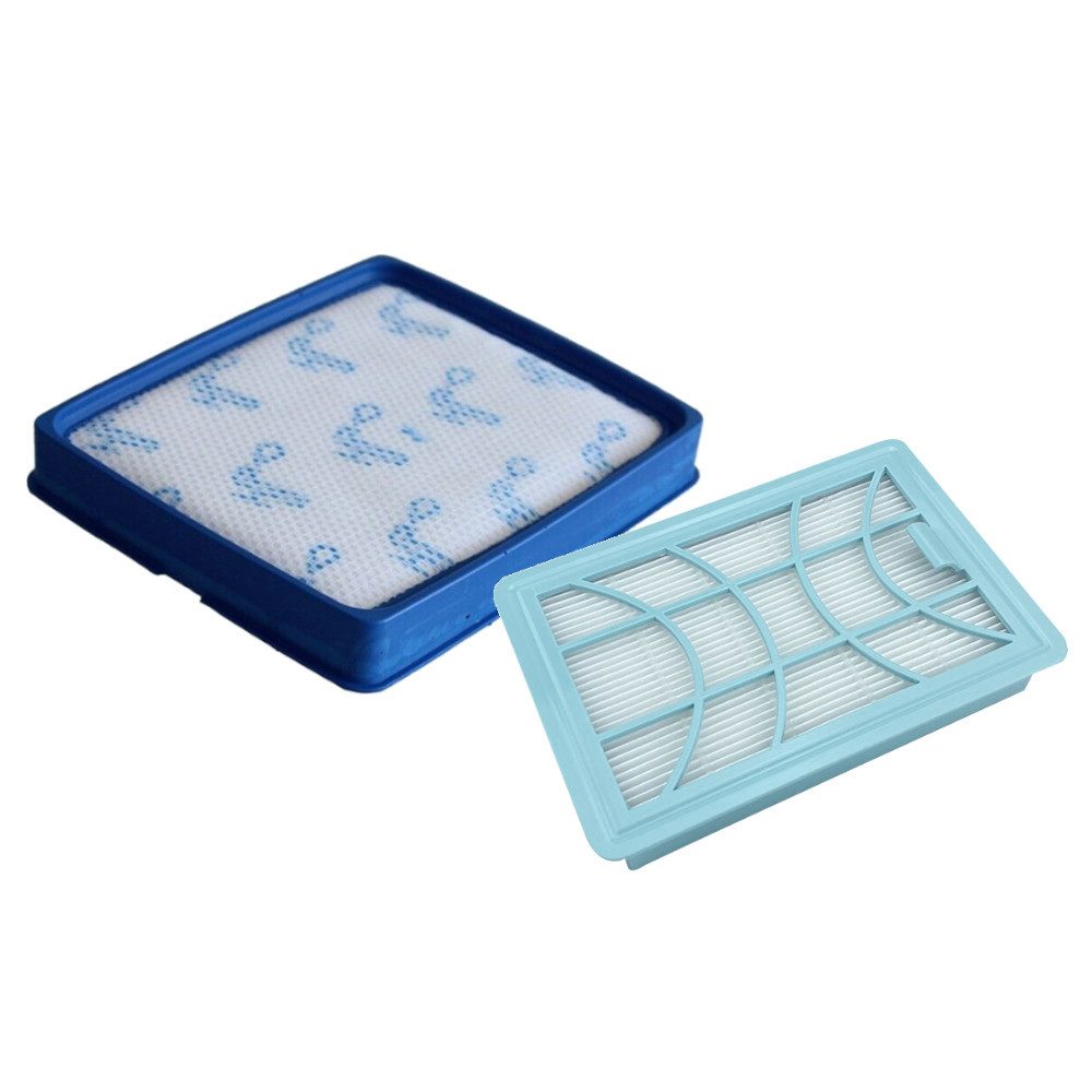Trade-Shop Filter-Set 2in1 passend für Philips PowerPro Expert FC9741 FC9742 FC9743, Zubehör für Philips FC8003/01, CP0616, CP0617 - Ersatzteile für Staubsauger, Set bestehend aus Motorfilter und Abluftfilter