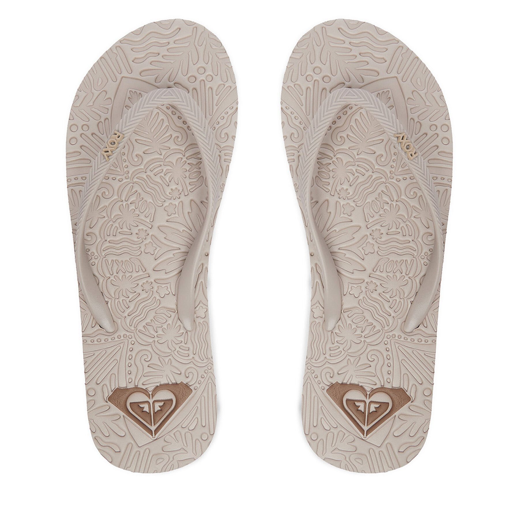 Roxy Roxy Damen-Flip-Flops Beige Badepantolette
