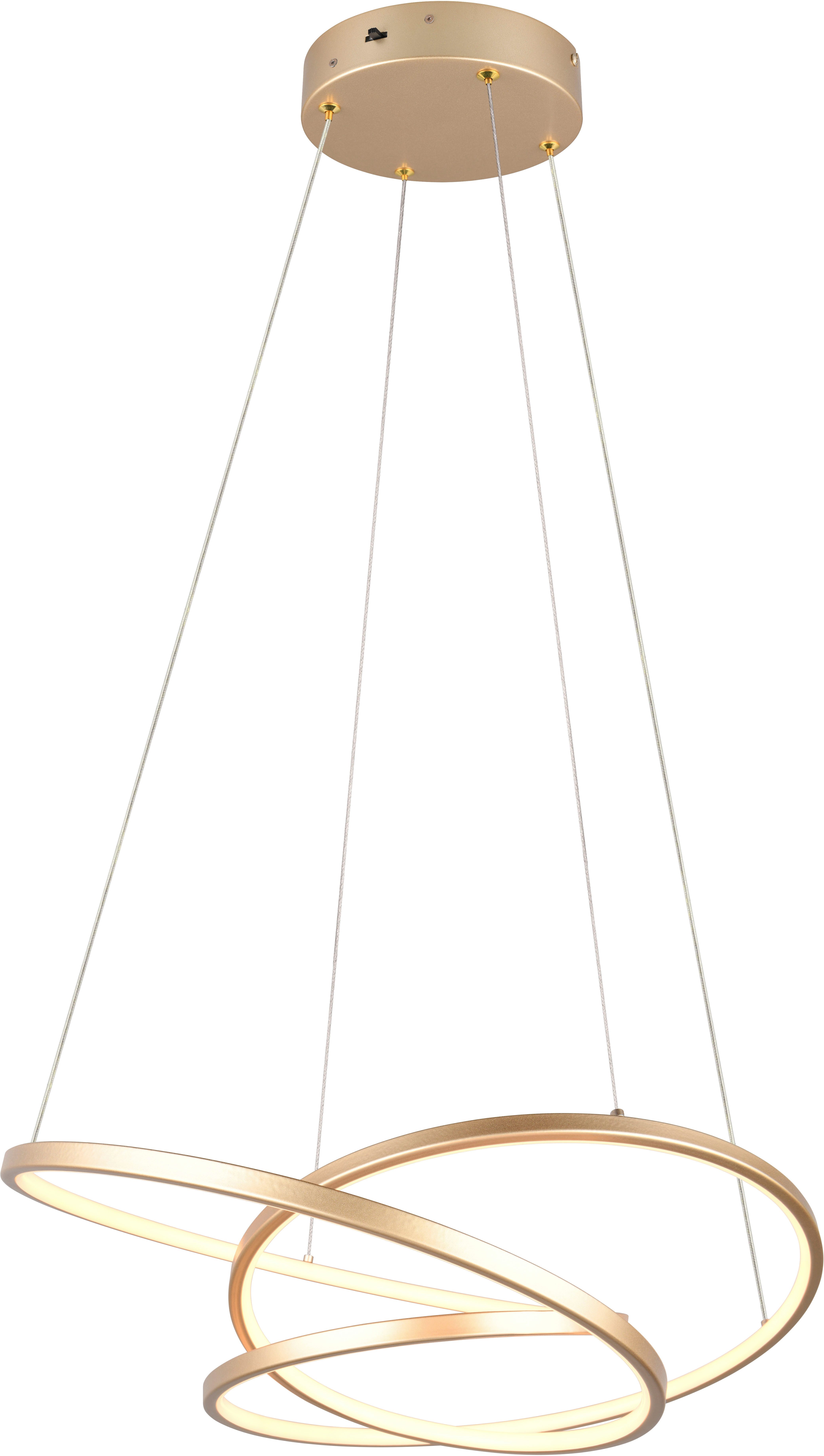 TRIO Leuchten LED Pendelleuchte DARVIN, LED Hängelampe 34W 4500 Lumen, dimm günstig online kaufen